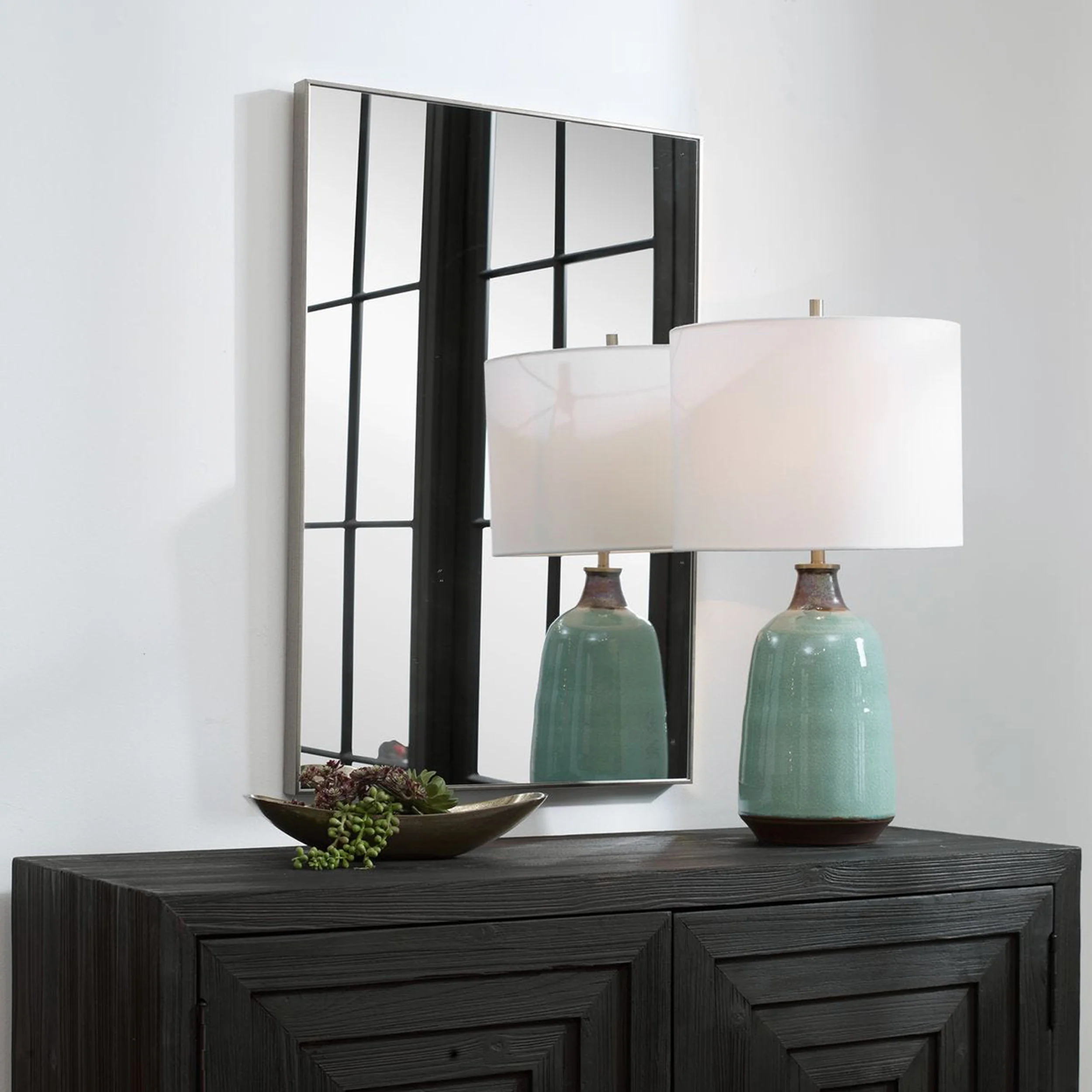 Cecil Mirror, Silver - Image 4
