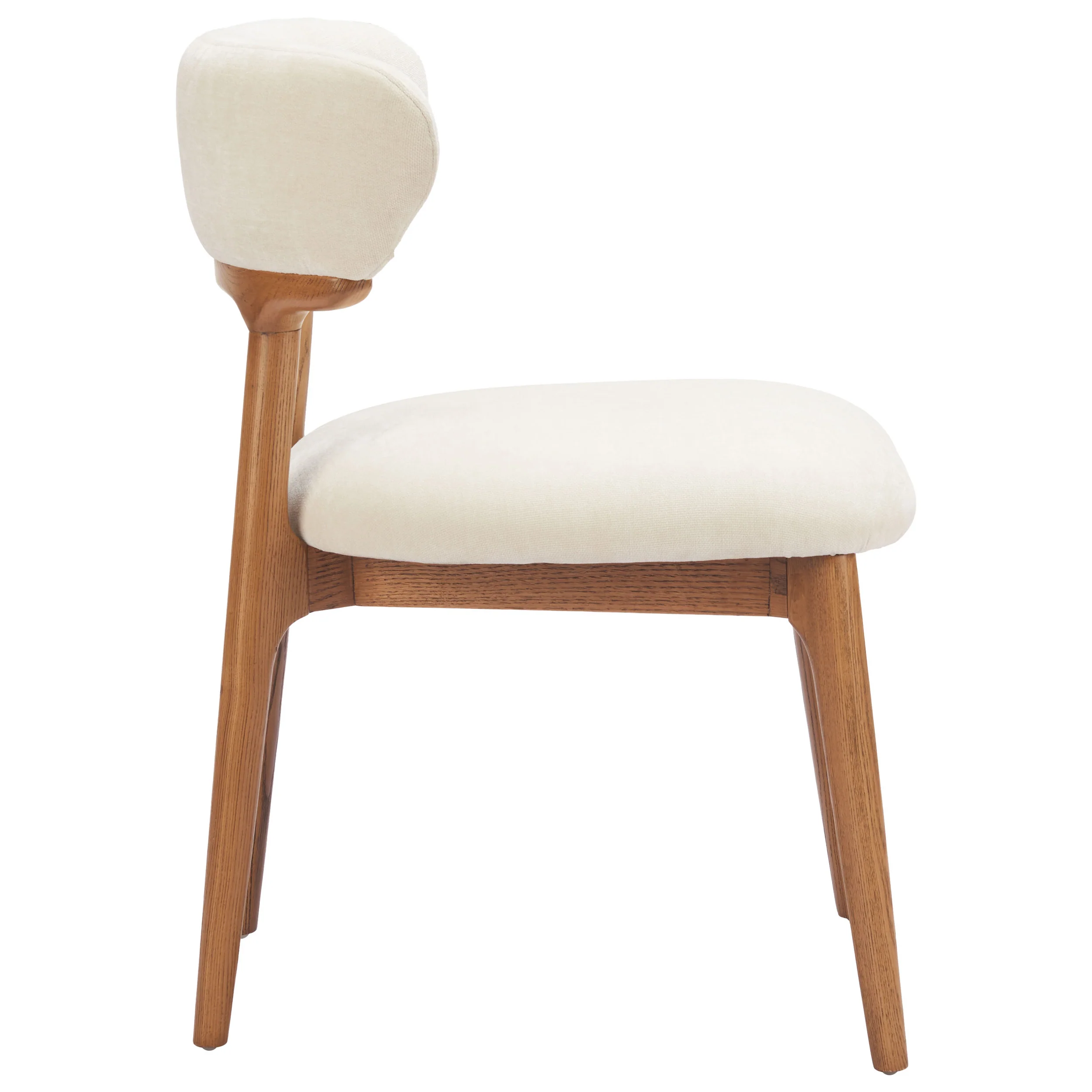 Cedar Dining Chair, White & Walnut, Set of 2 - Image 3