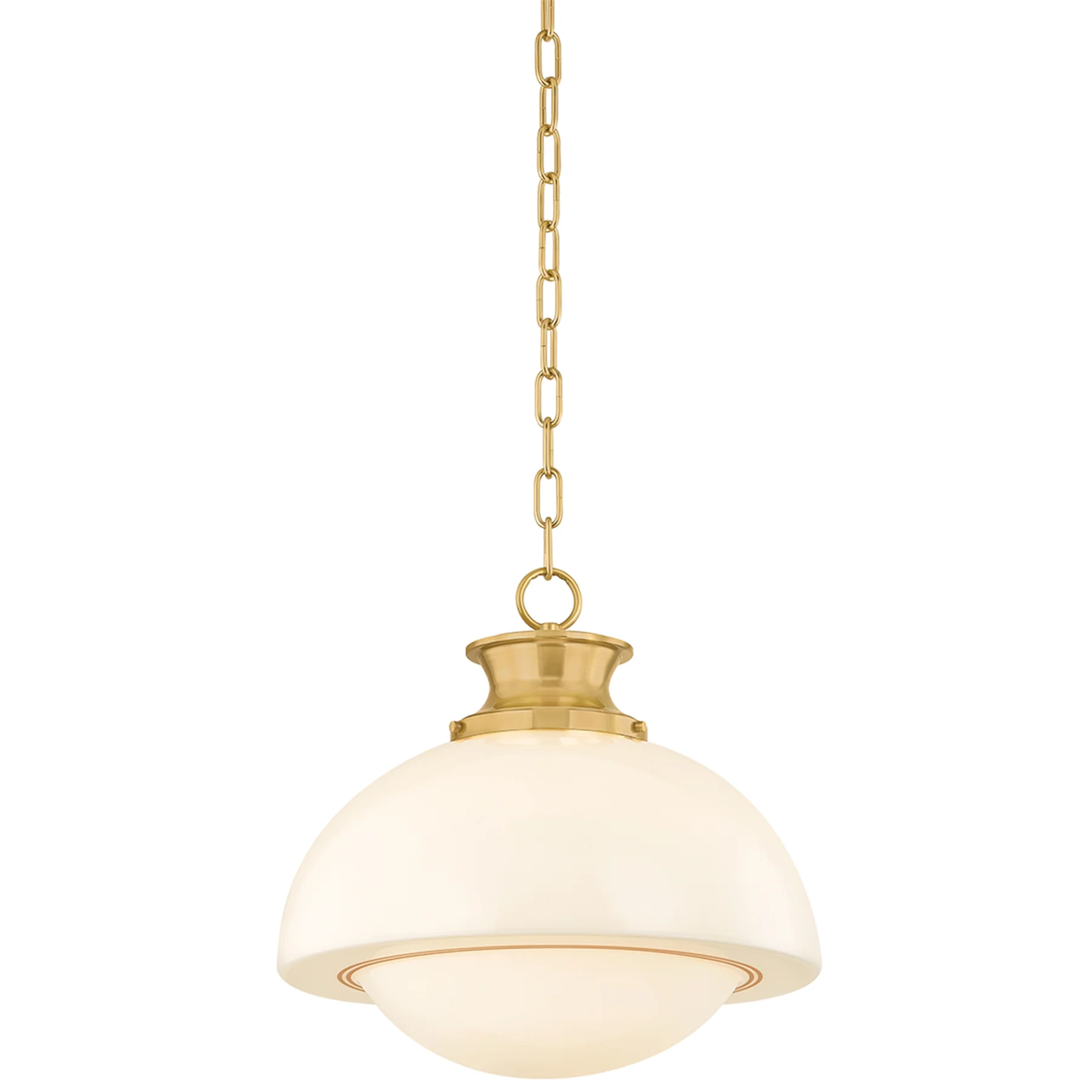 Celine Pendant, Aged Brass
