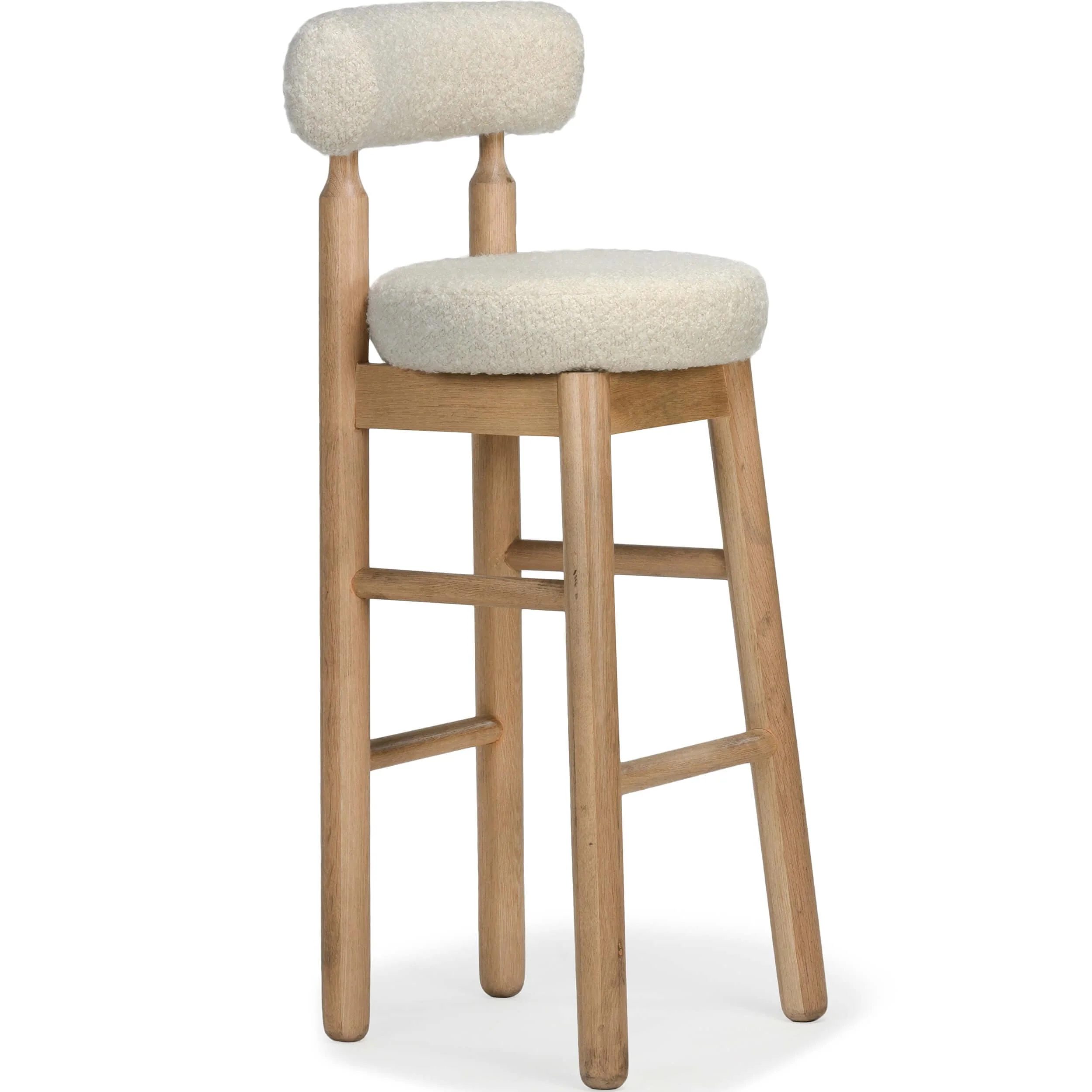 Centro Bar & Counter Stool, White, Set of 2 - Image 8