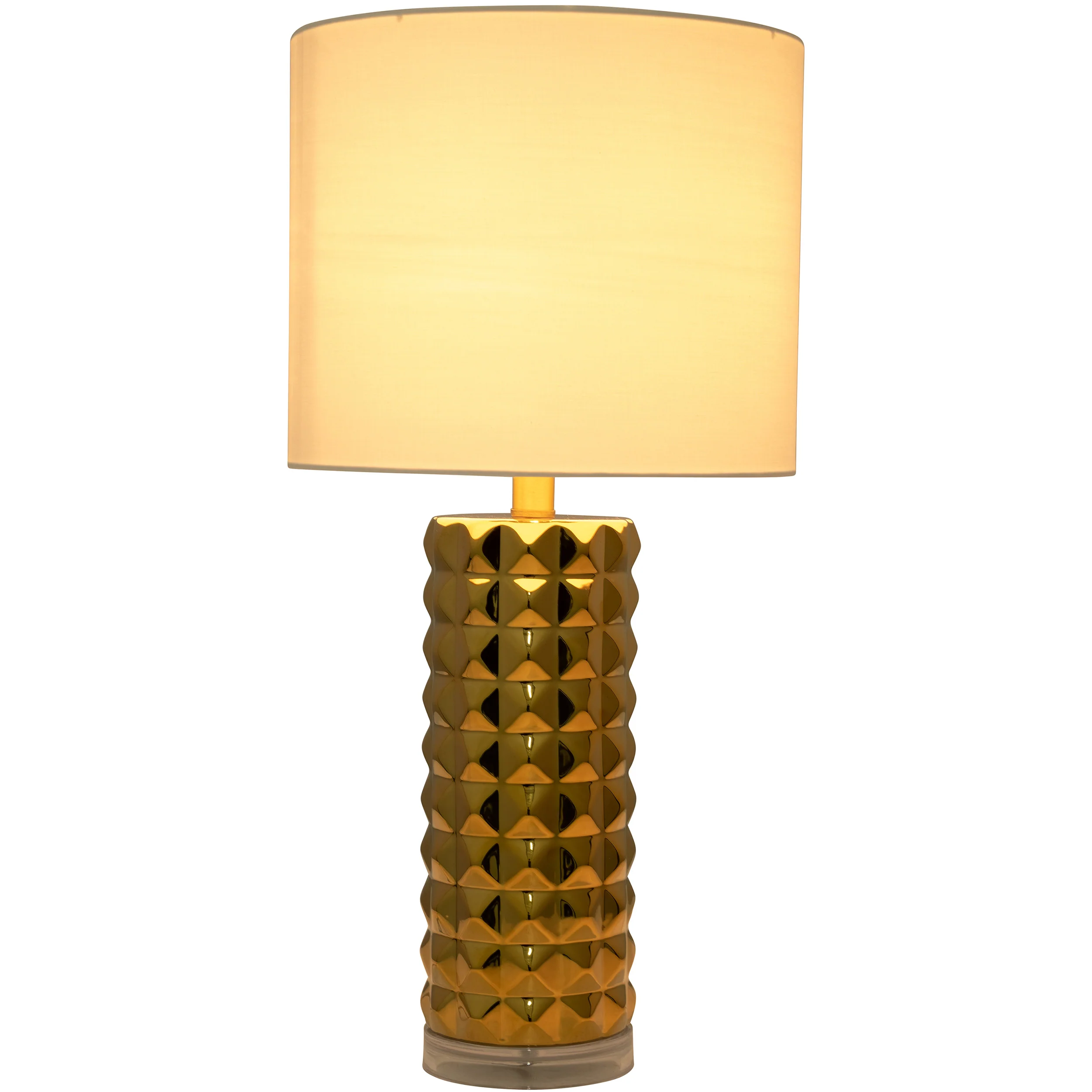 Ceramic Table Lamp, Gold - Image 4