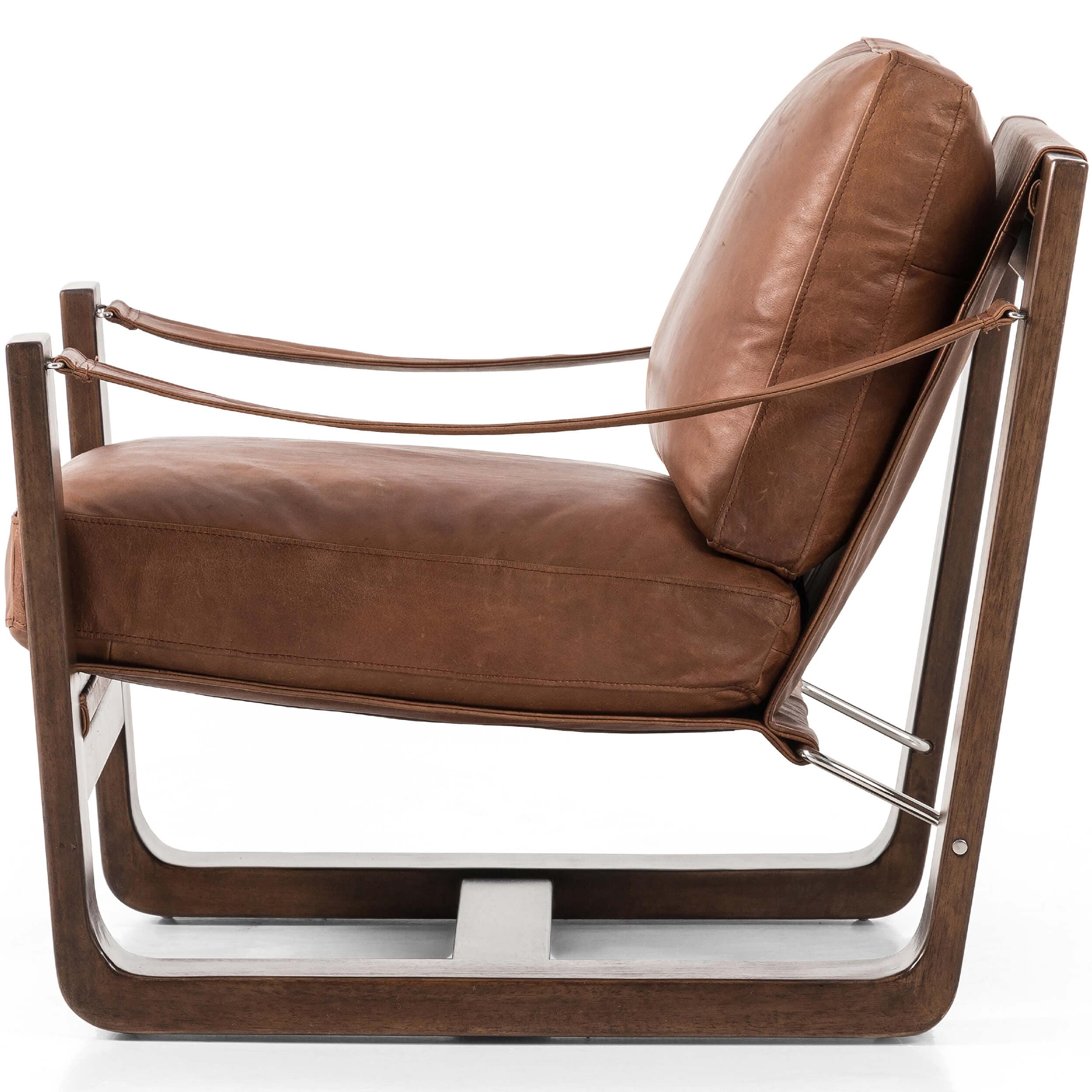 Cesar Leather Chair, Heirloom Sienna by Four Hands - Image 2