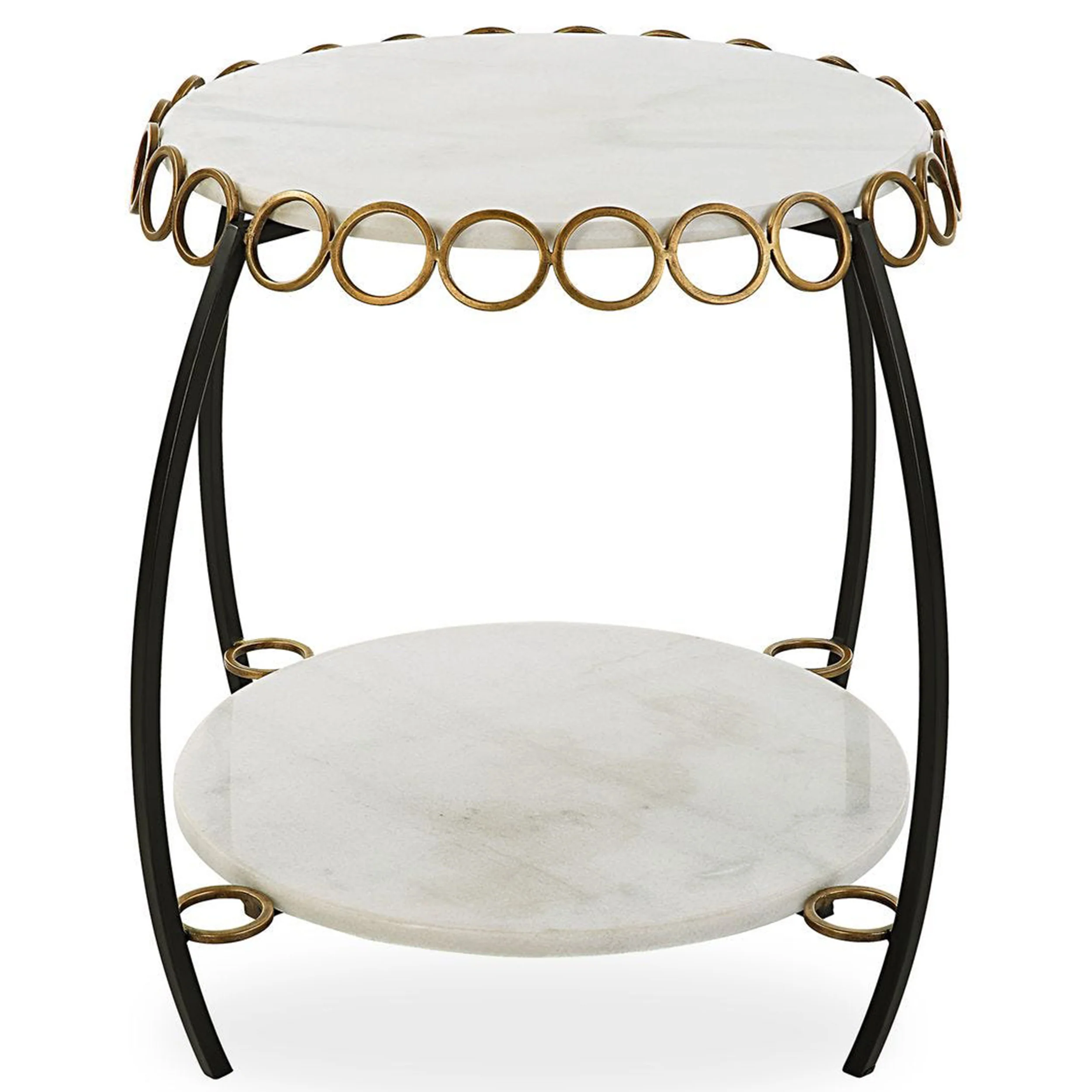 Chainlink Side Table, White - Image 2