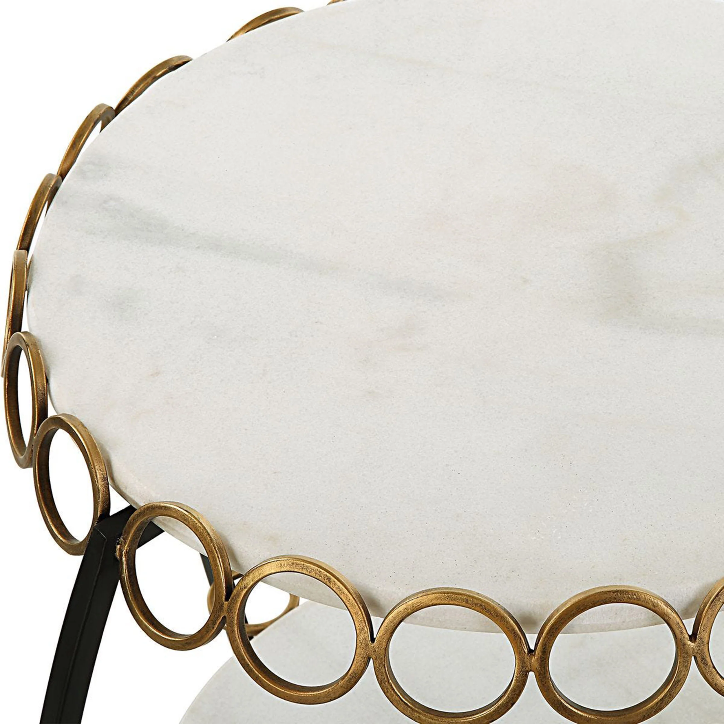 Chainlink Side Table, White - Image 3