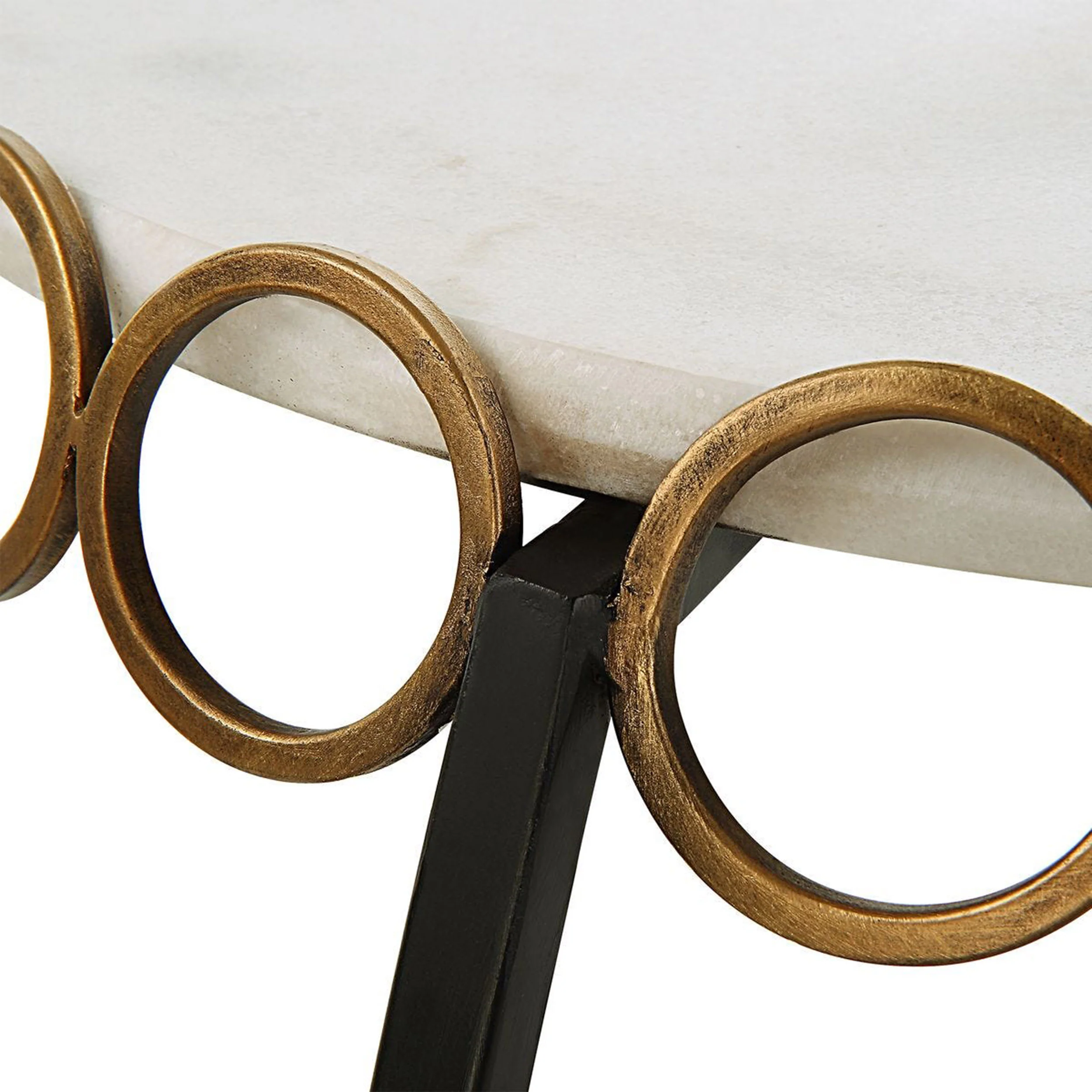 Chainlink Side Table, White - Image 5