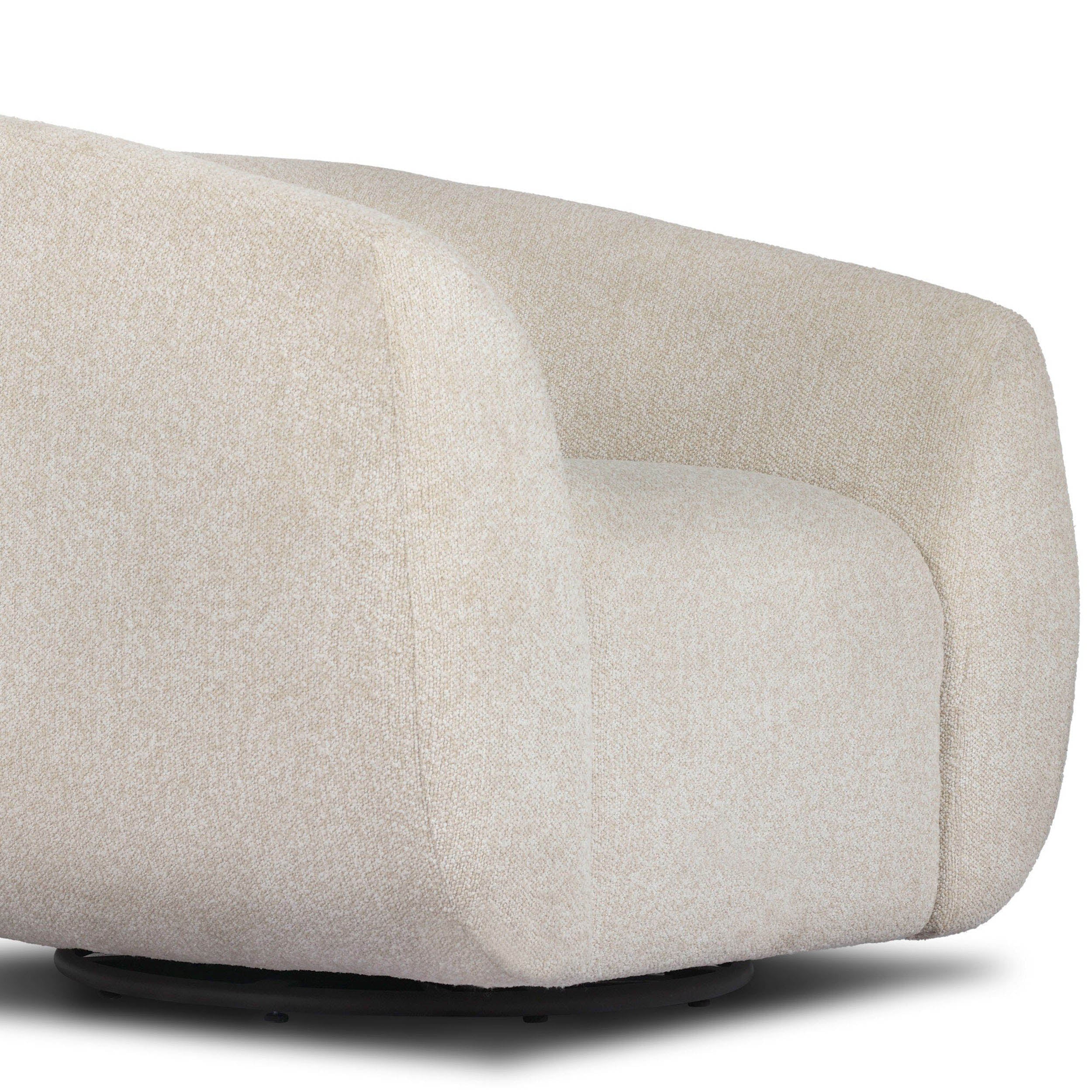 Channing Outdoor Swivel Chair, Jasper Natural by Four Hands - Image 4