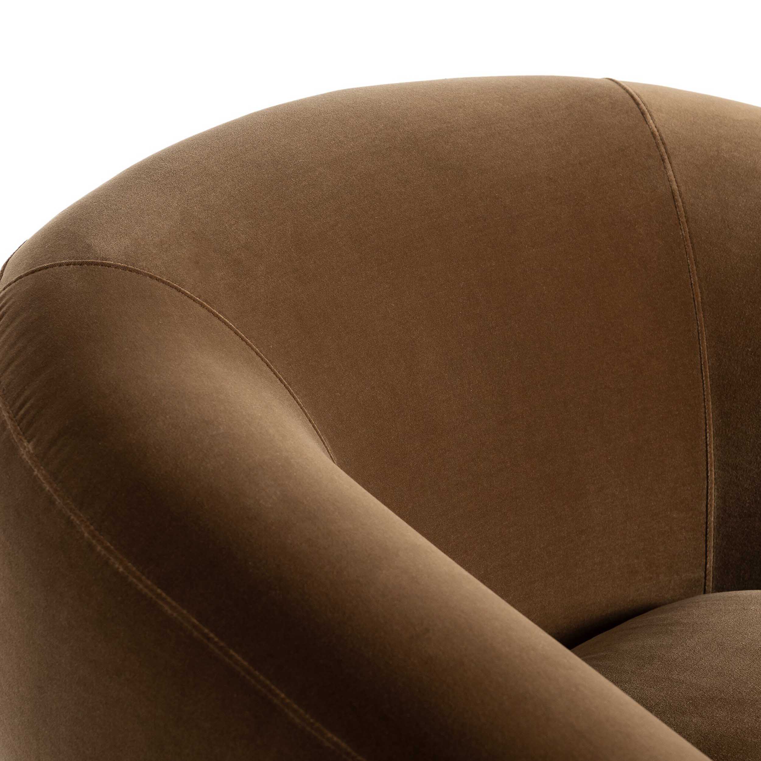 Chantal Swivel Club Chair, Surrey Ochre by Four Hands - Image 5