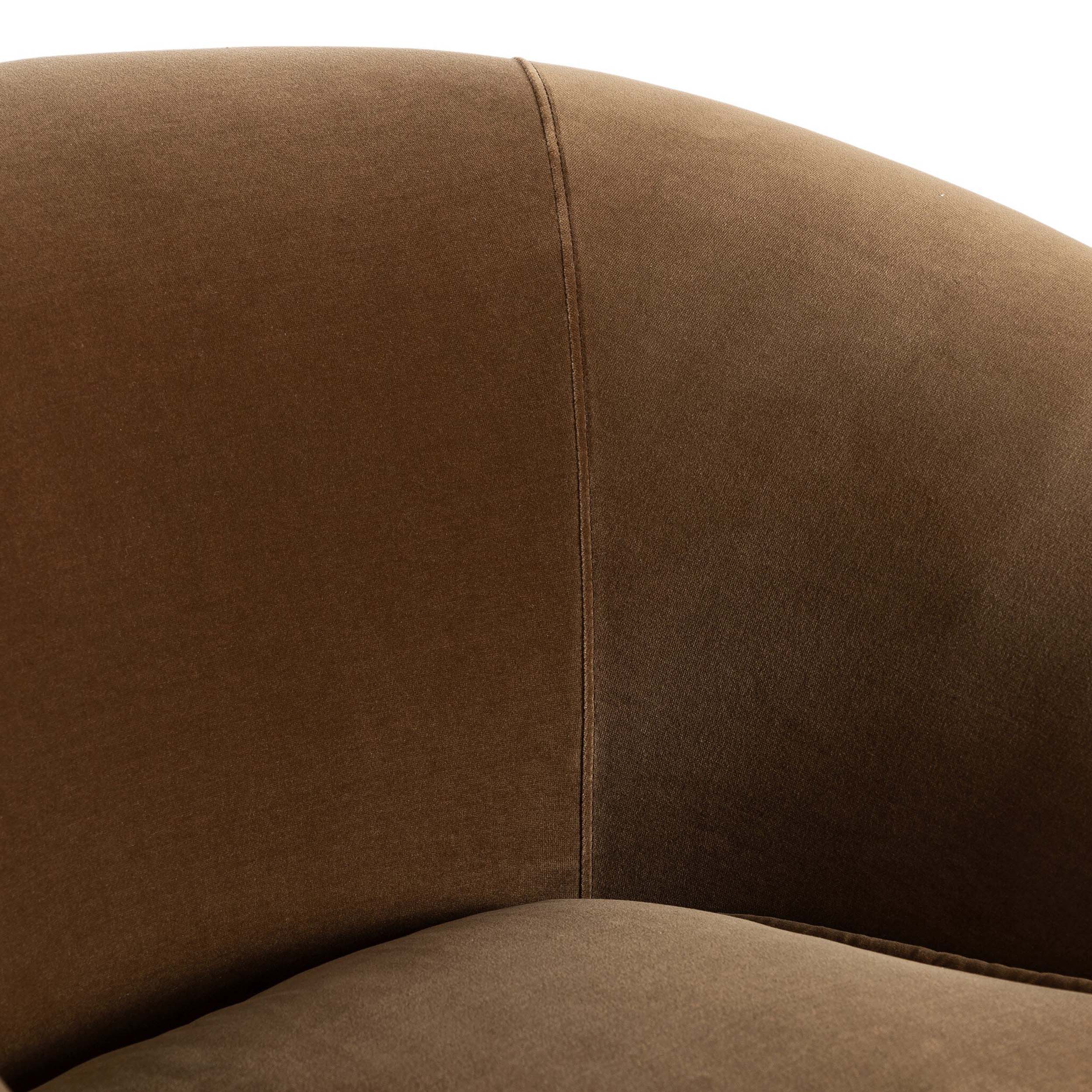 Chantal Swivel Club Chair, Surrey Ochre by Four Hands - Image 7