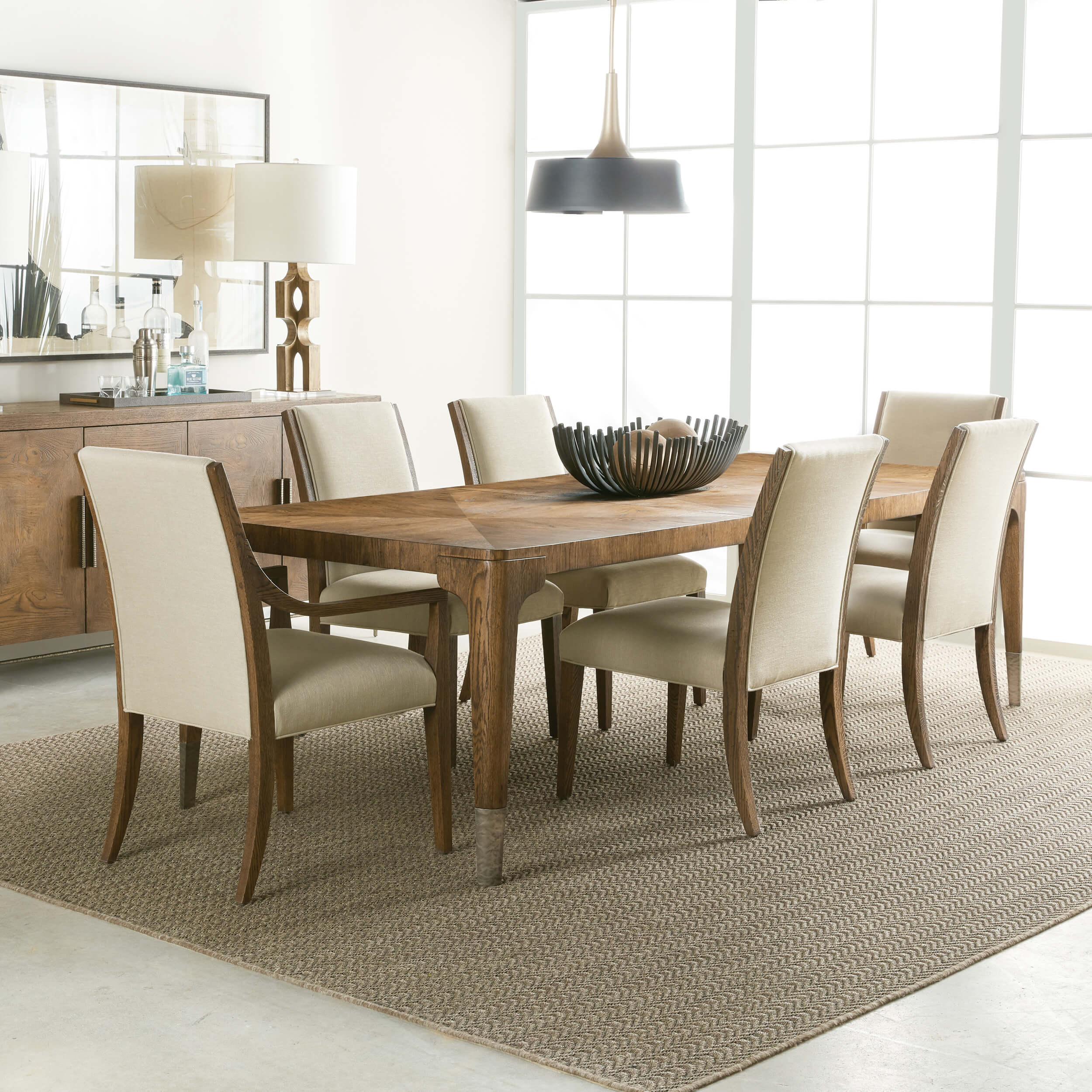 Chapman Upholstered Side Chair, Samantha Taupe, Set of 2 - Image 3