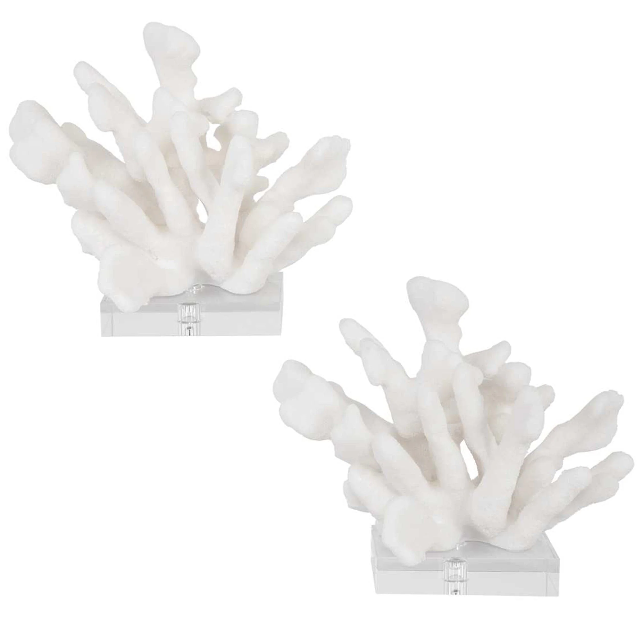 Charbel Bookends, Set of 2, White - Image 3