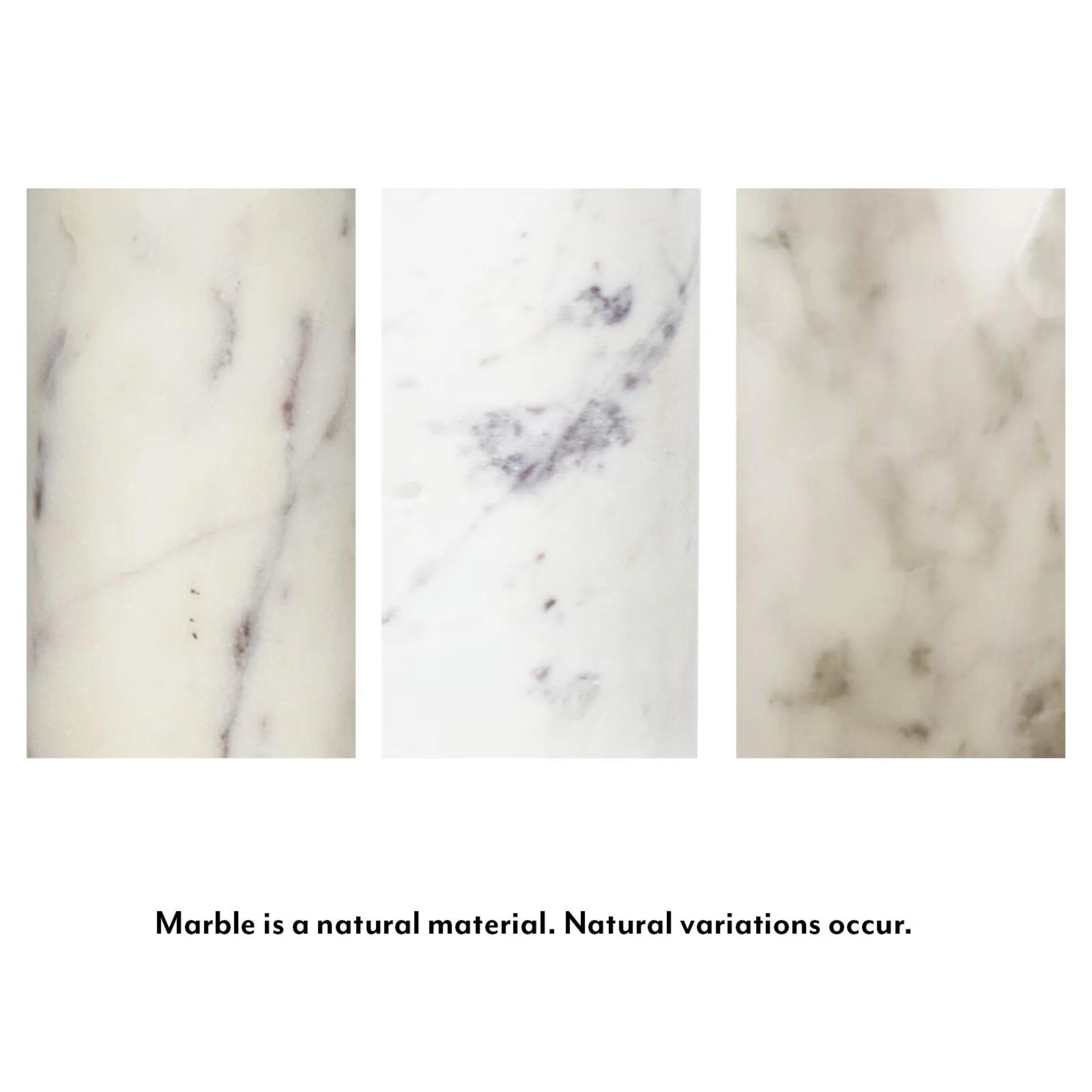 Charli Marble Accent Table, White - Image 3