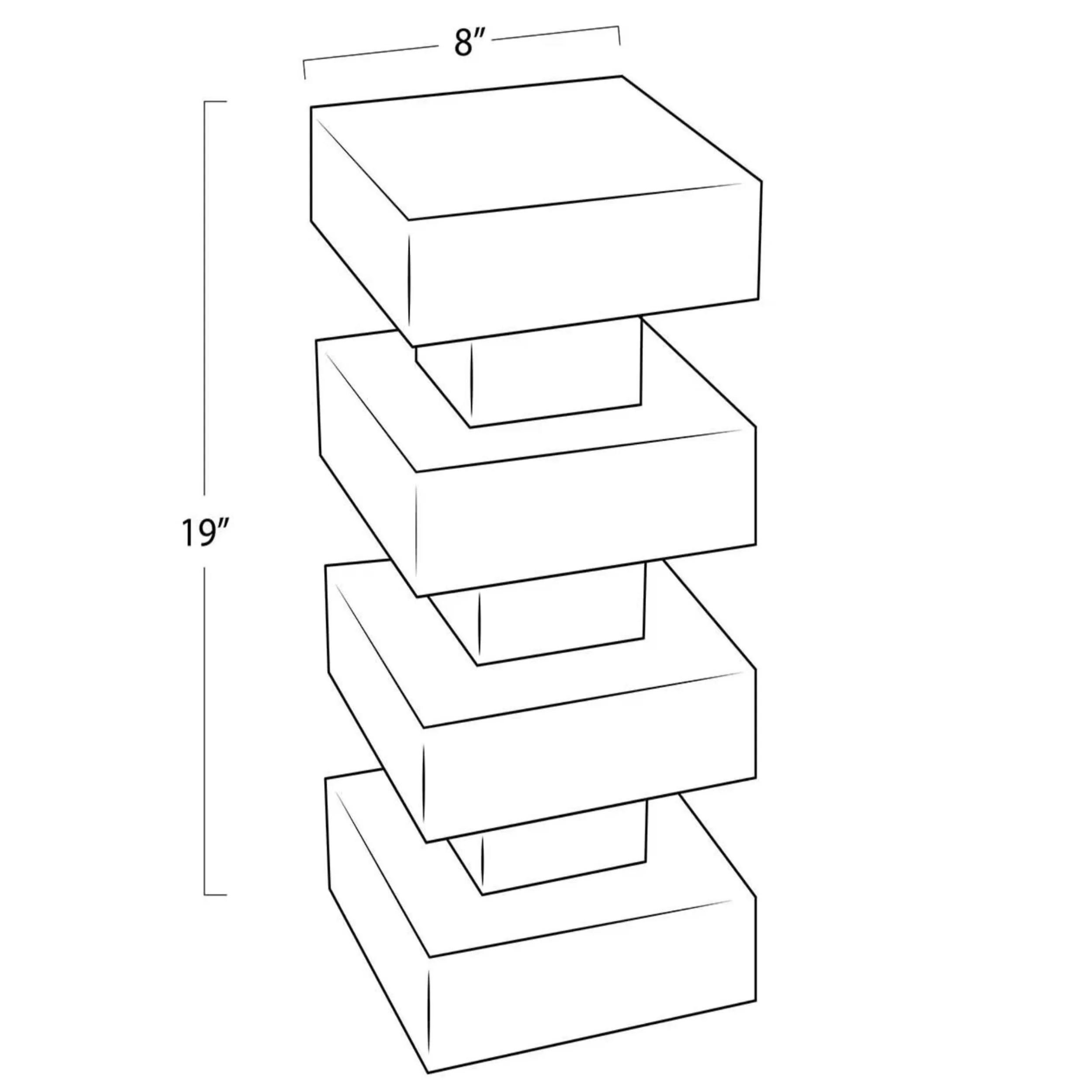Charli Marble Accent Table, White - Image 4