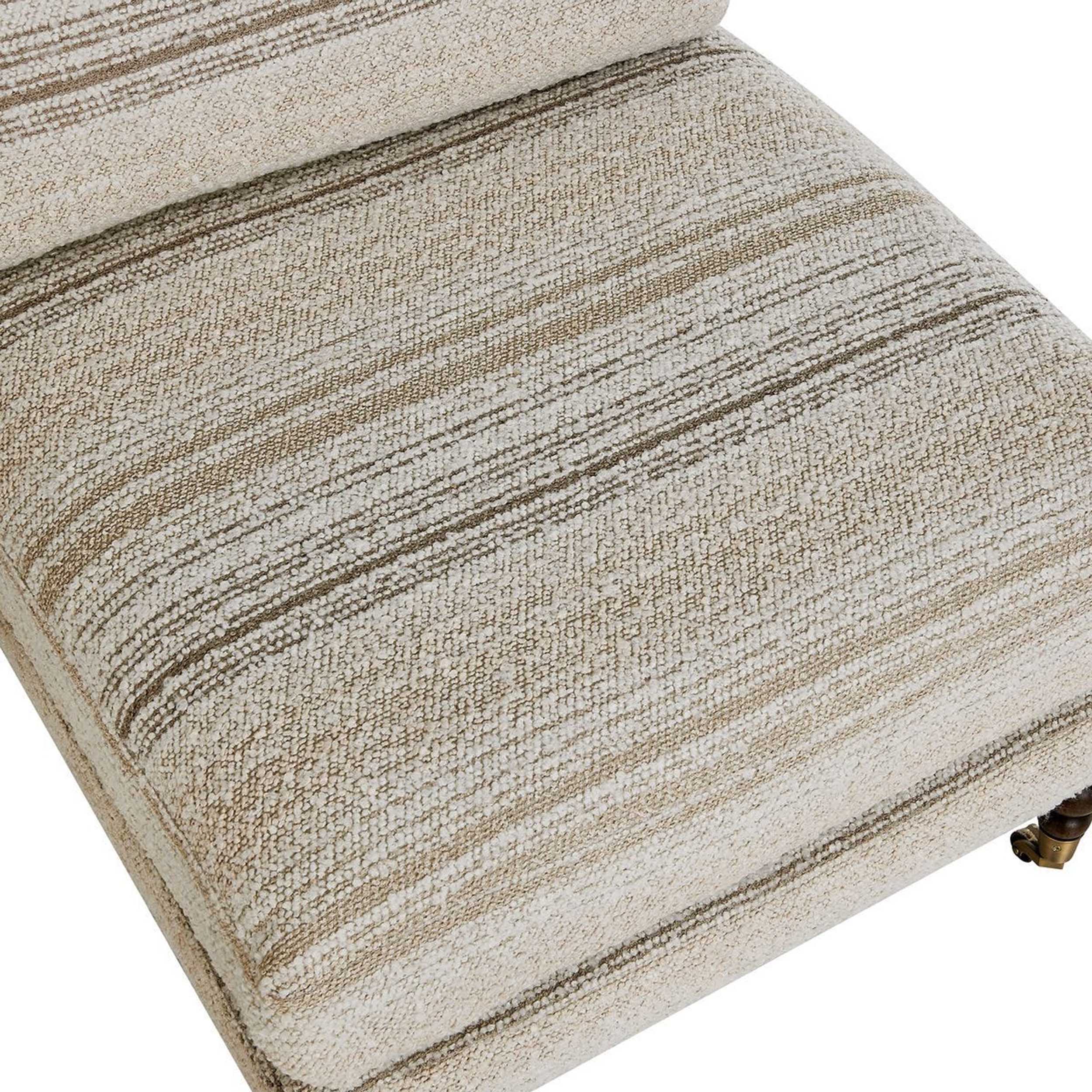 Chatsworth Accent Chair, Taupe Stripes - Image 5