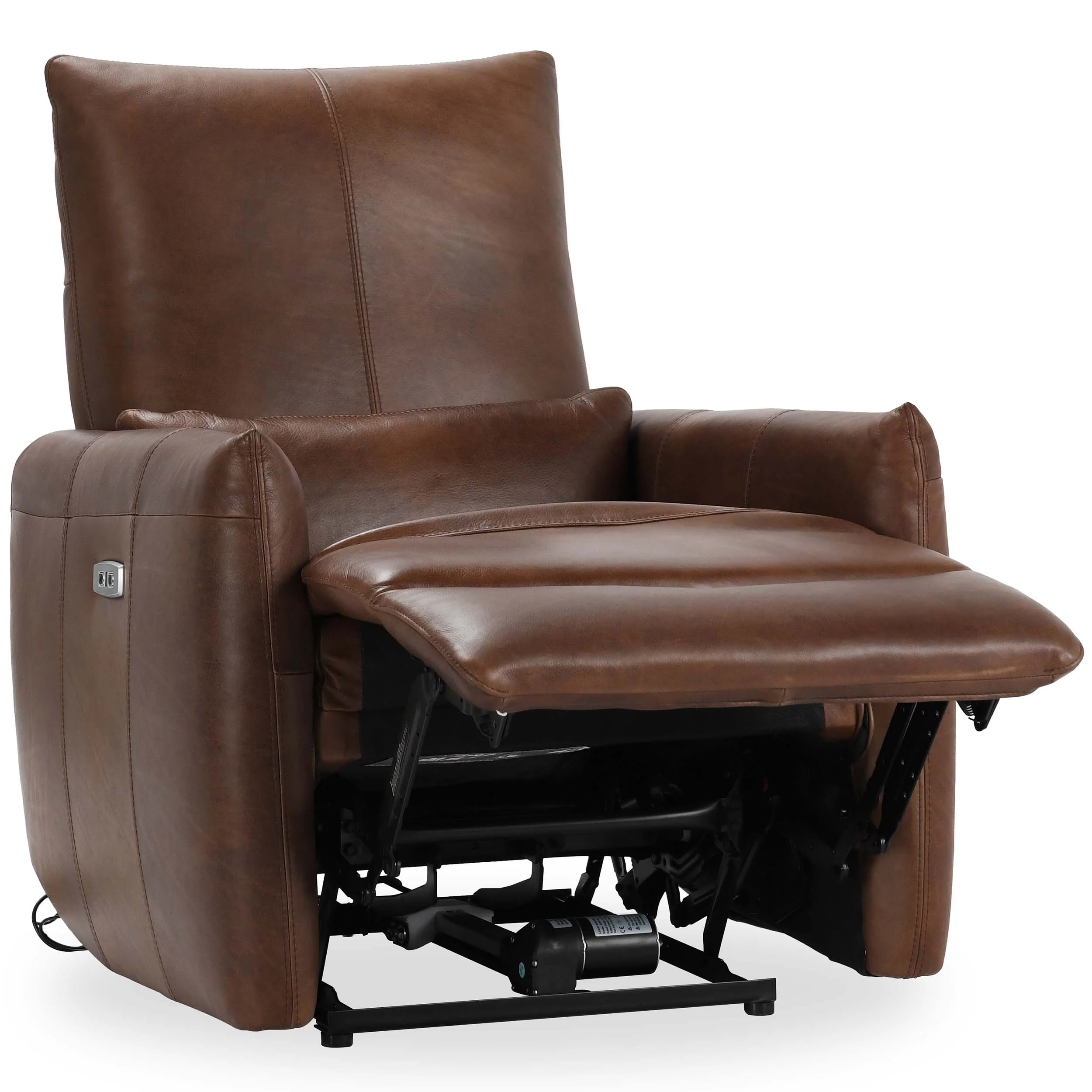 Thaya Leather Power Recliner Chair, Antique Brown - Image 4