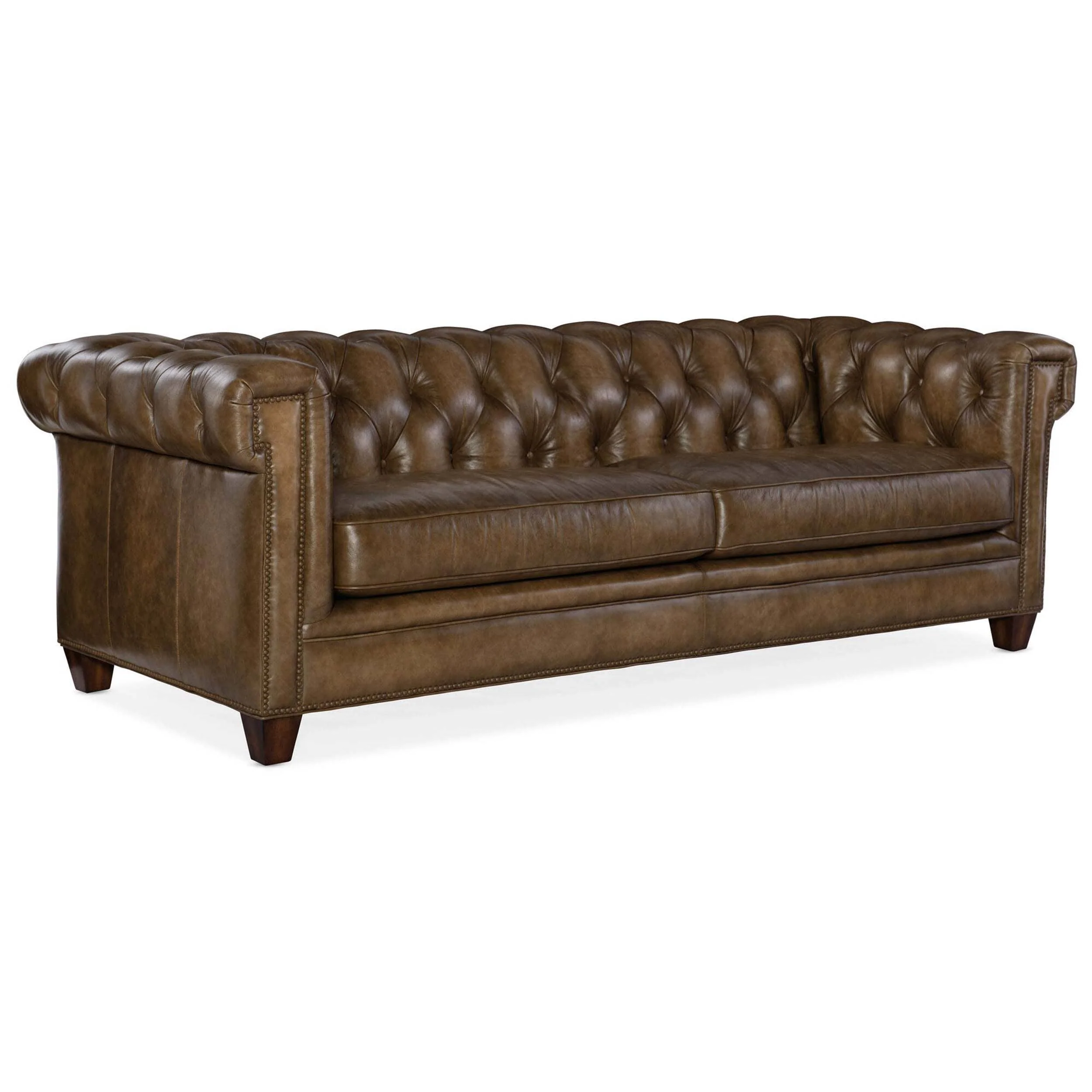 Chester Leather Tufted Sofa, Tianran Nature