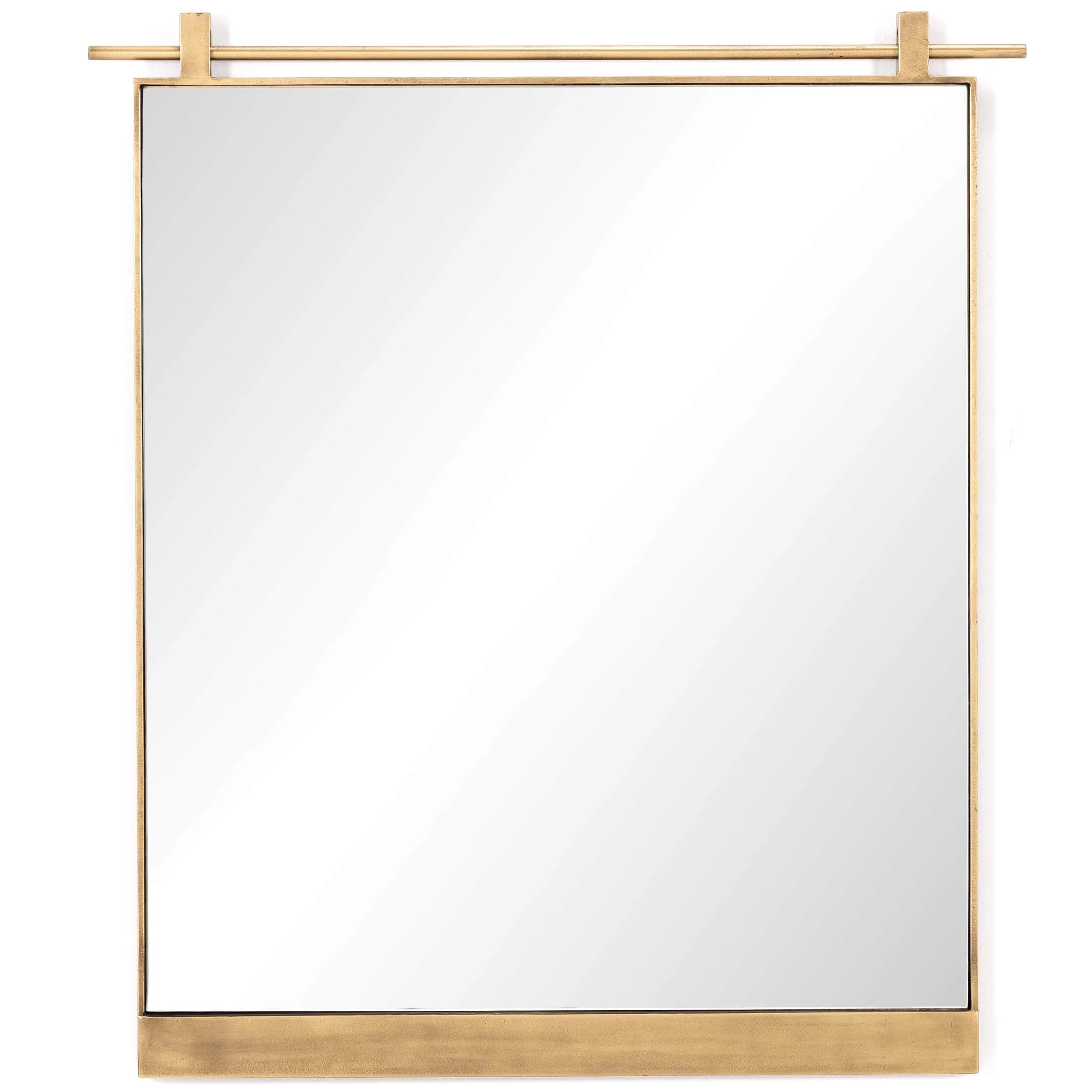 Chico Small Mirror, Antique Brass by Four Hands