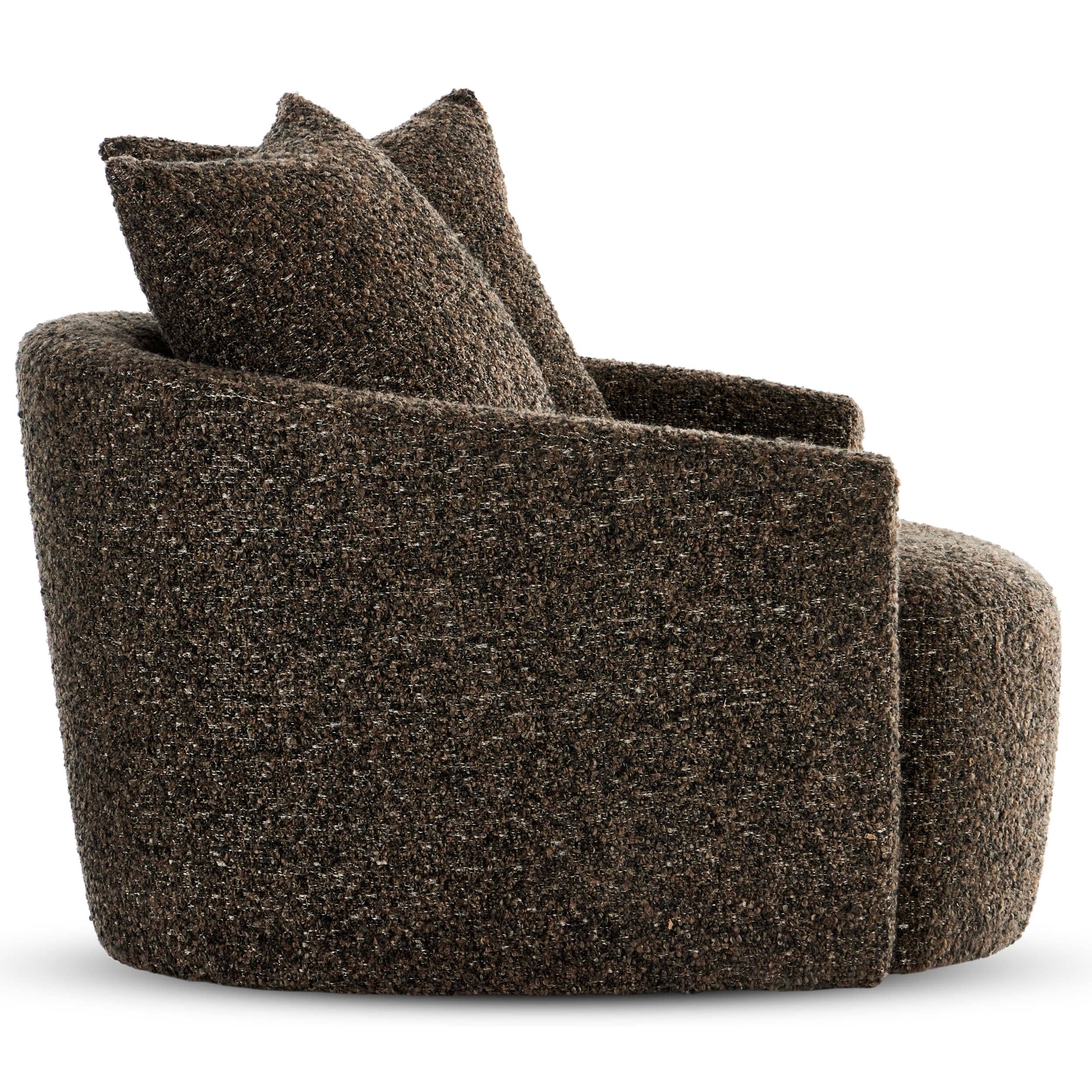 Chloe Swivel Chair, Ivan Granite by Four Hands - Image 2