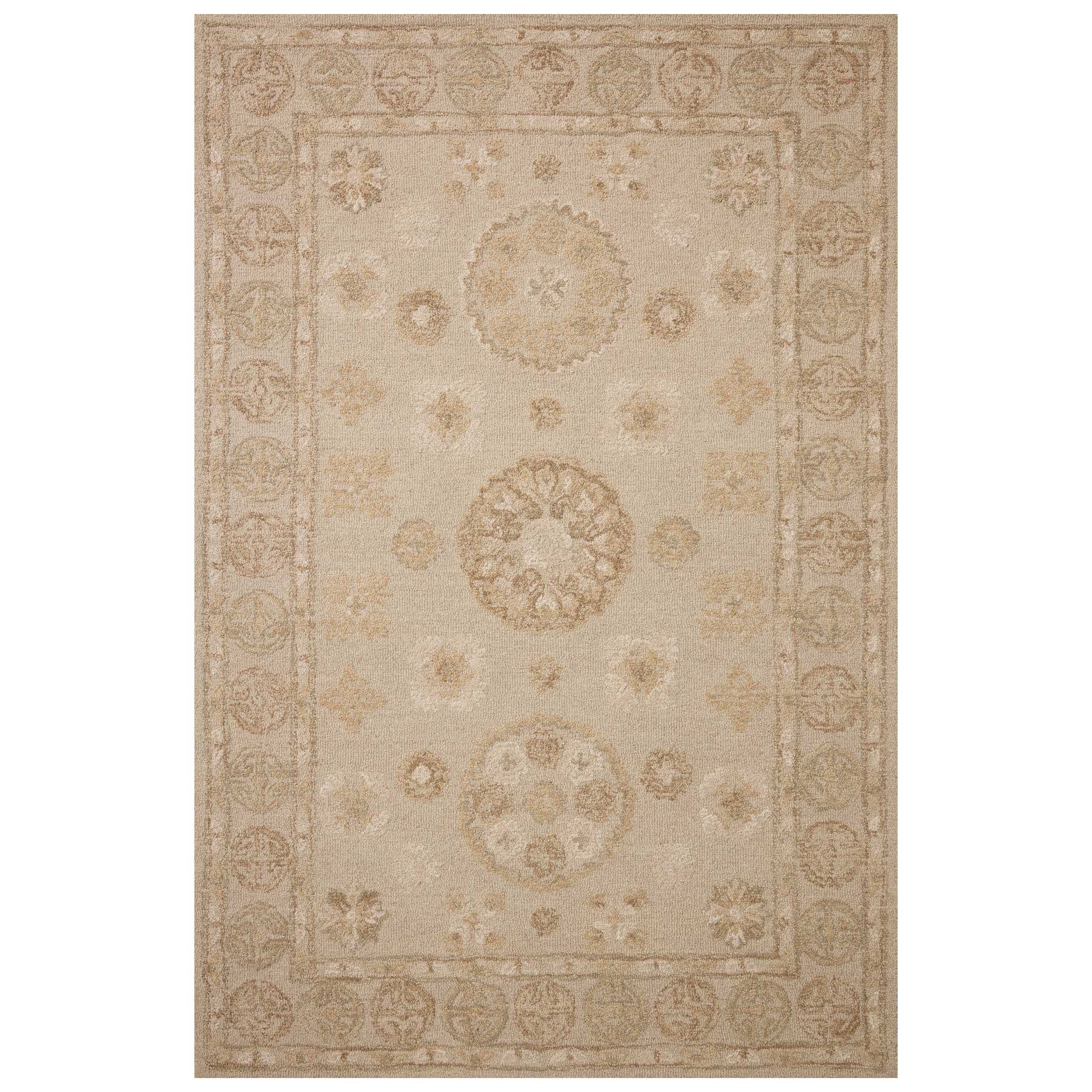 Chris Loves Julia × Loloi Rug Dorothea DRT-03, Dove/Natural