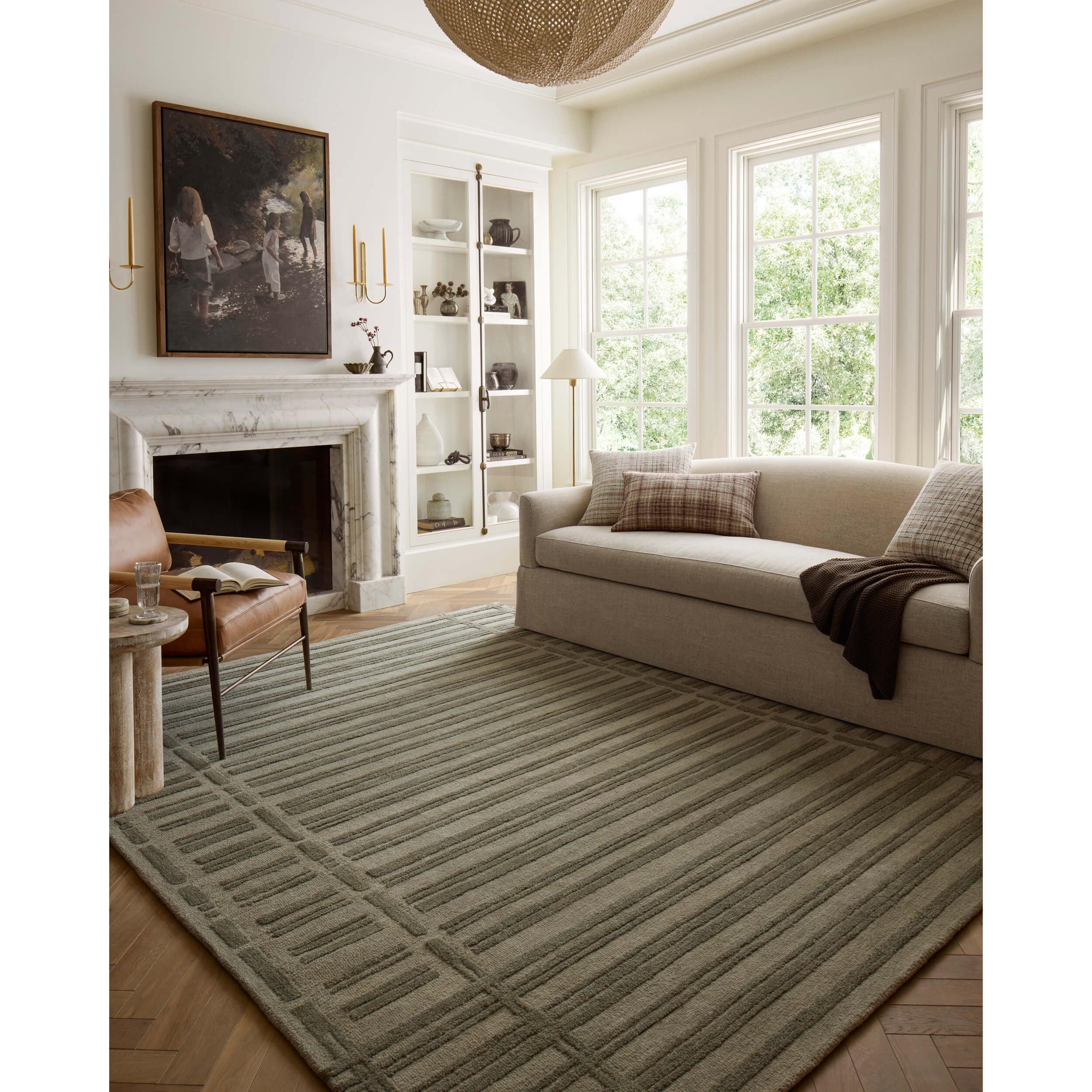 Chris Loves Julia x Loloi Rug Bradley BRL-07, Sage/Olive - Image 4
