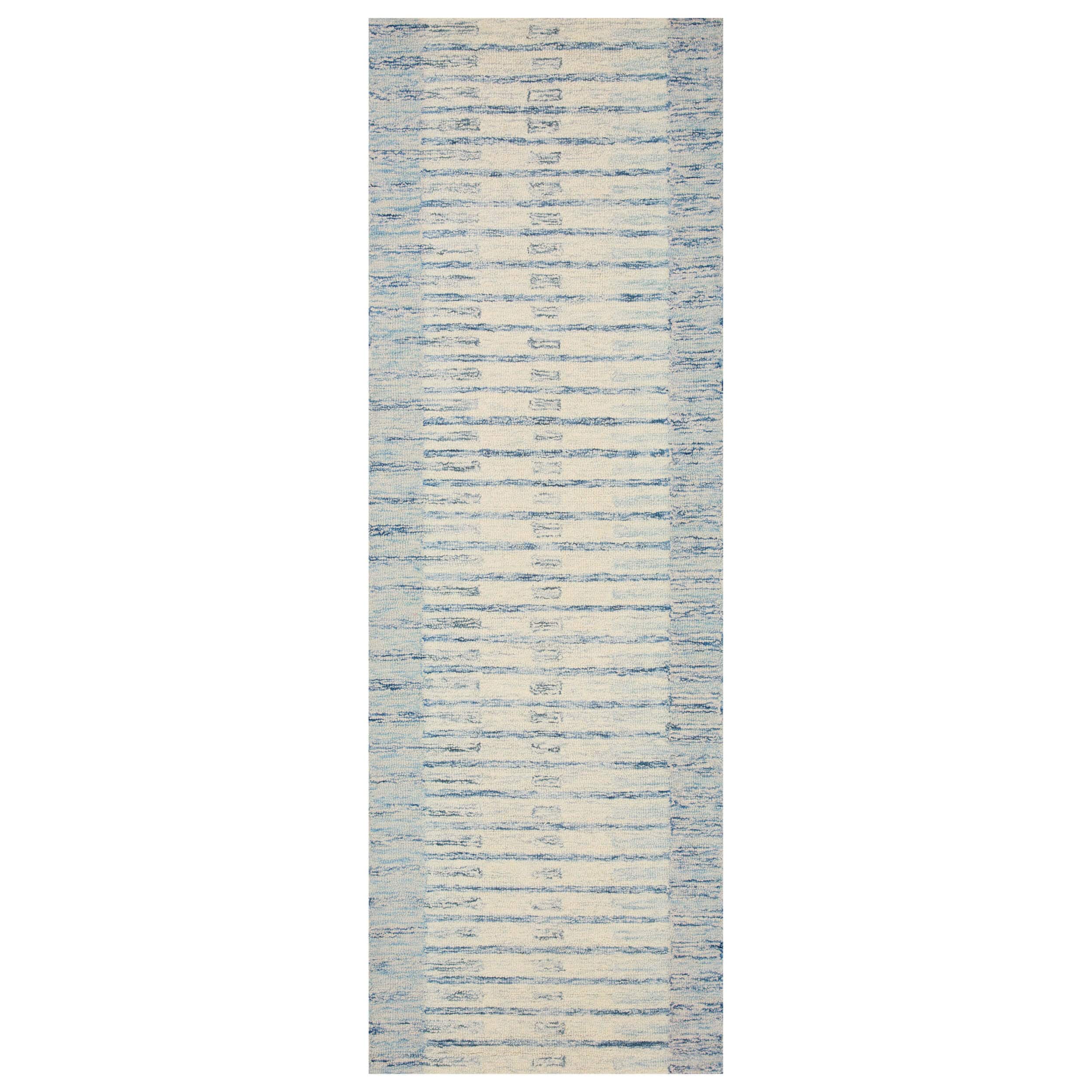 Chris Loves Julia x Loloi Rug Chris CHR-01, Ivory/Denim - Image 2