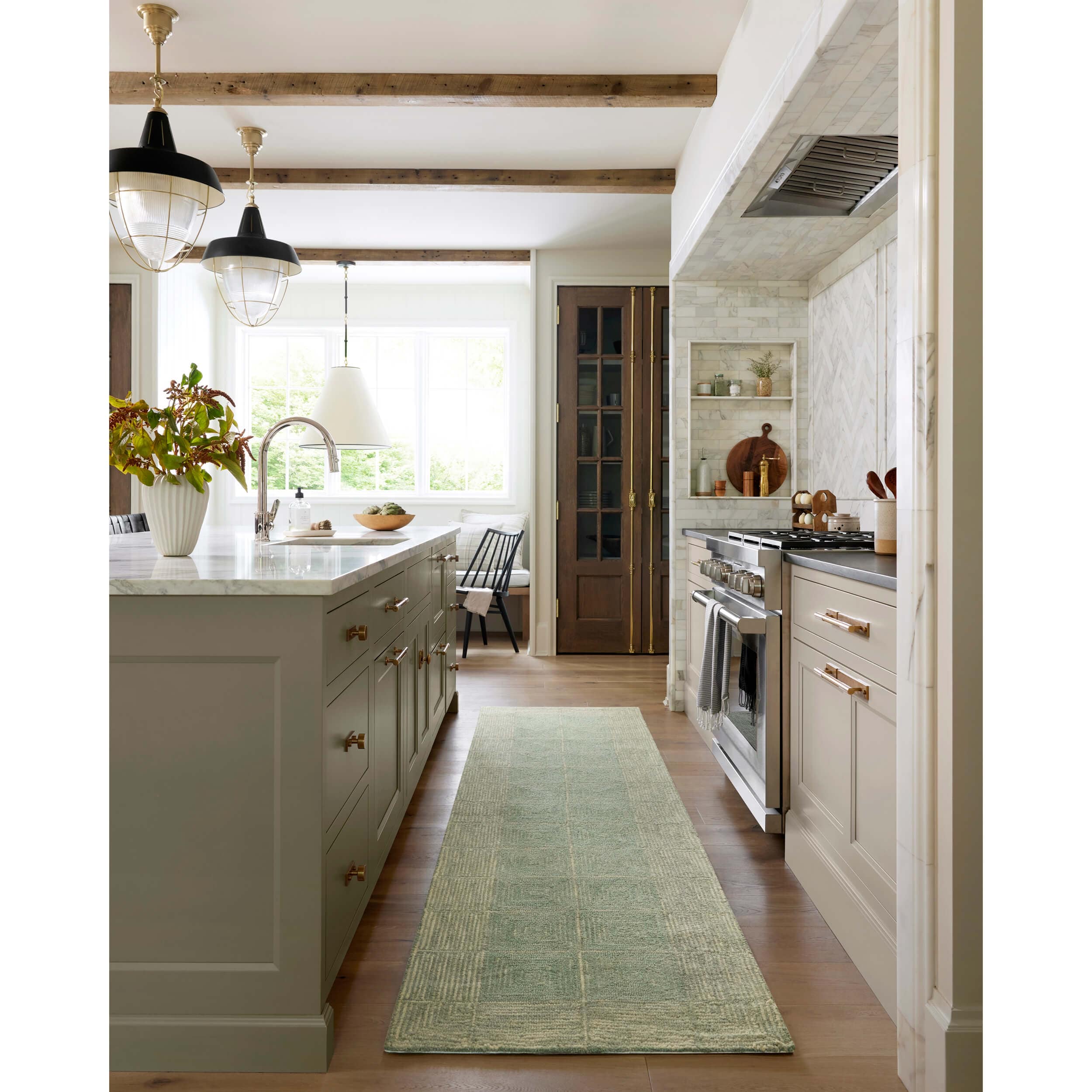 Chris Loves Julia x Loloi Rug Francis FRA-02, Green/Natural - Image 8