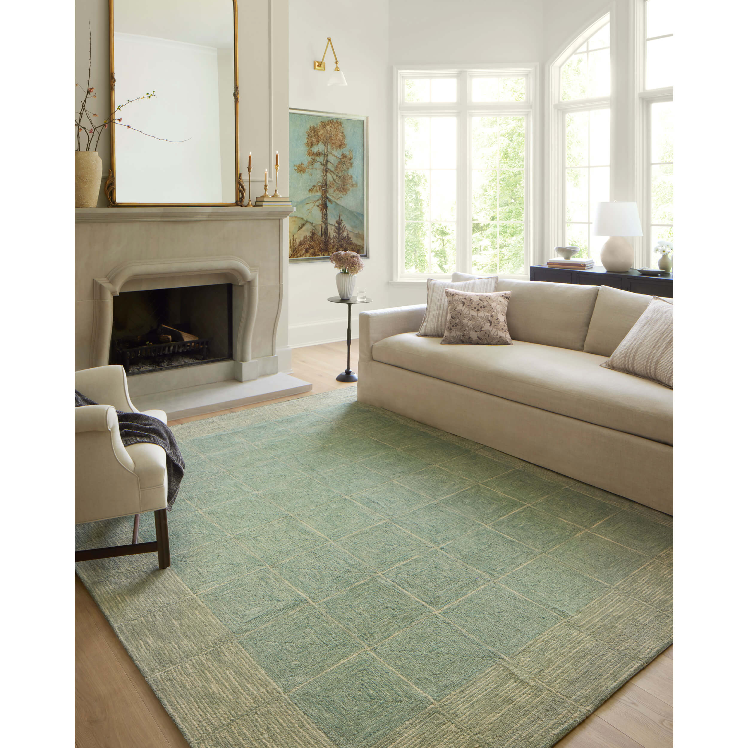 Chris Loves Julia x Loloi Rug Francis FRA-02, Green/Natural - Image 9