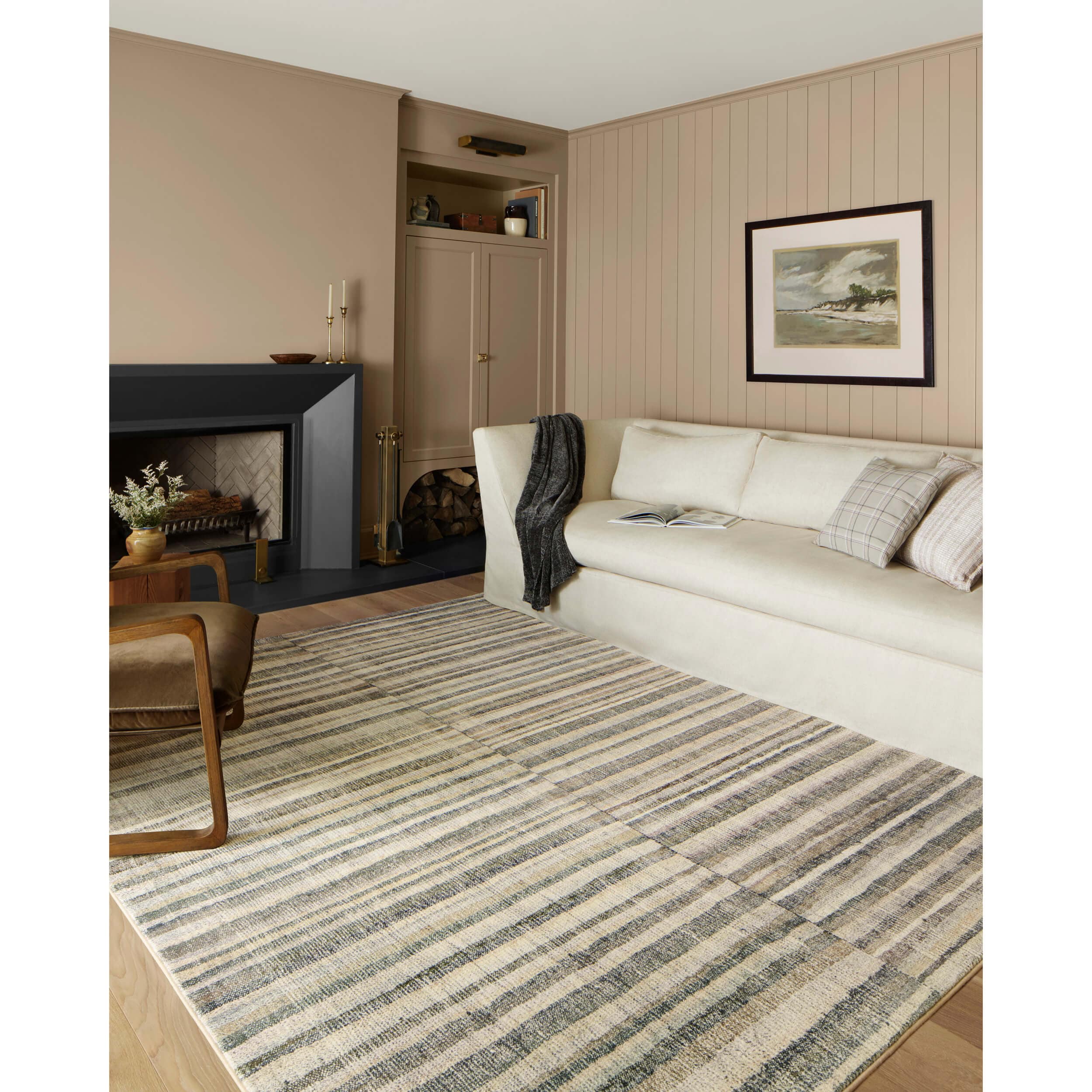 Chris Loves Julia x Loloi Rug Humphrey HUM-01, Natural/Moss - Image 9