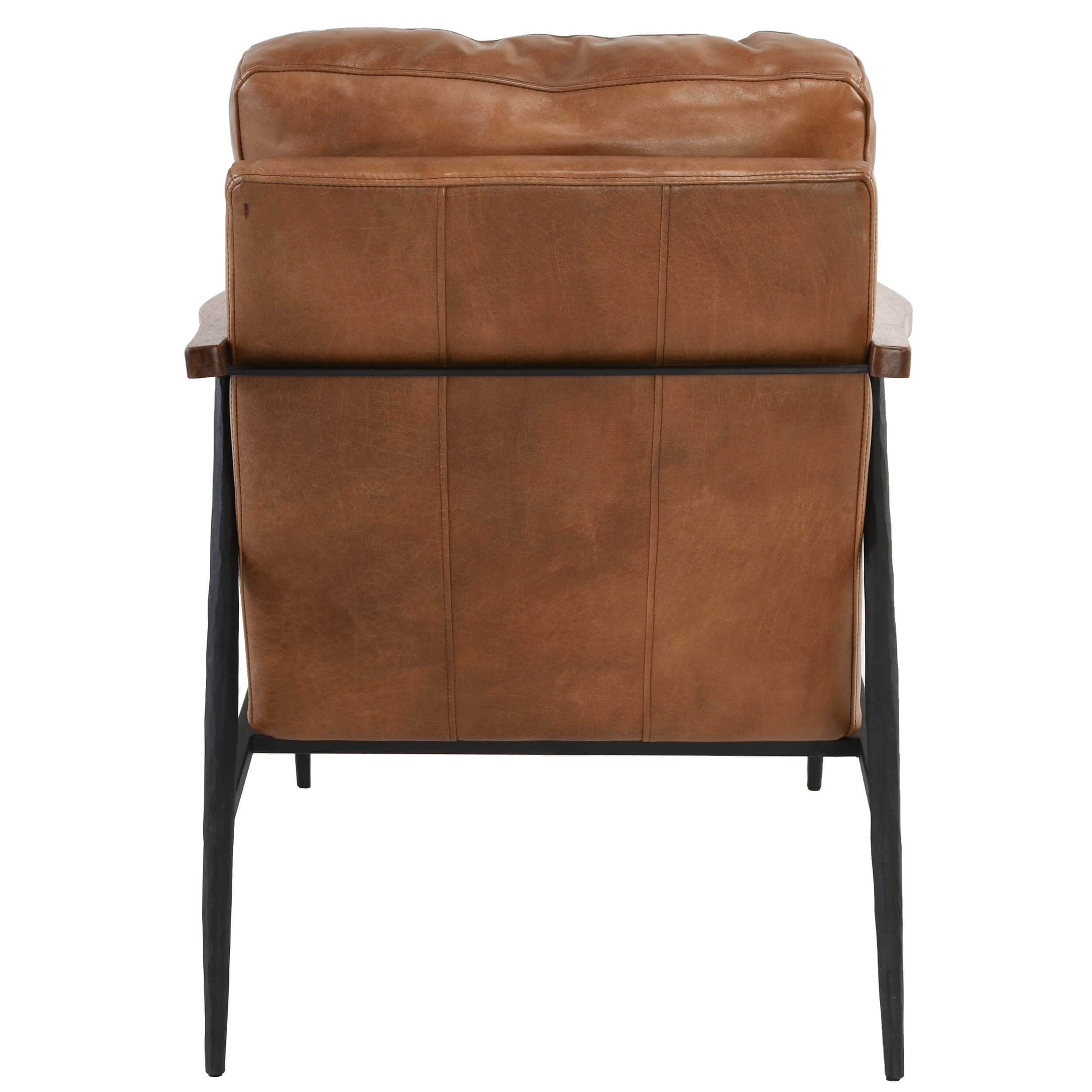 Christopher Leather Club Chair, Tan - Image 4