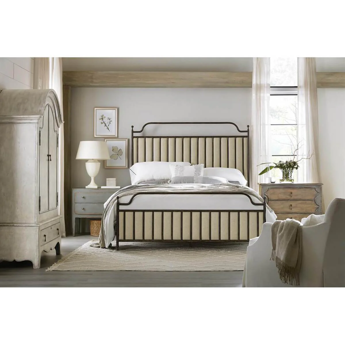 Ciao Bella 2 Drawer Nighstand, Speckled Gray - Image 5