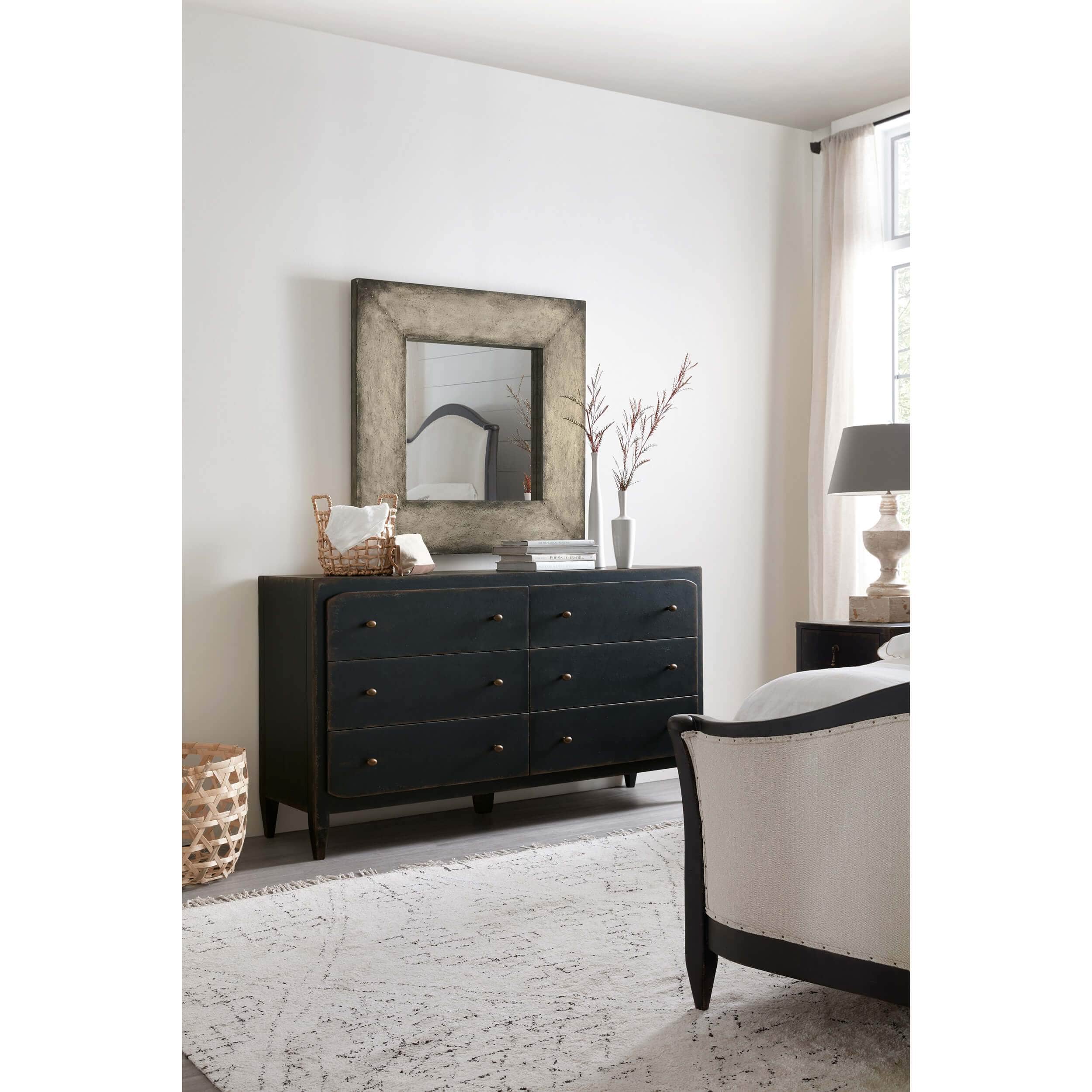 Ciao Bella 6 Drawer Dresser, Black - Image 3