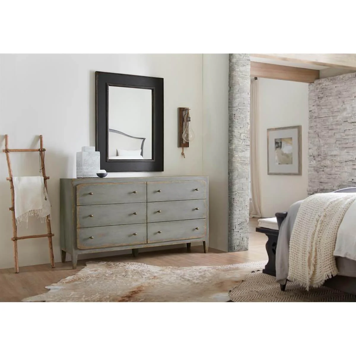 Ciao Bella 6 Drawer Dresser, Speckled Gray - Image 4