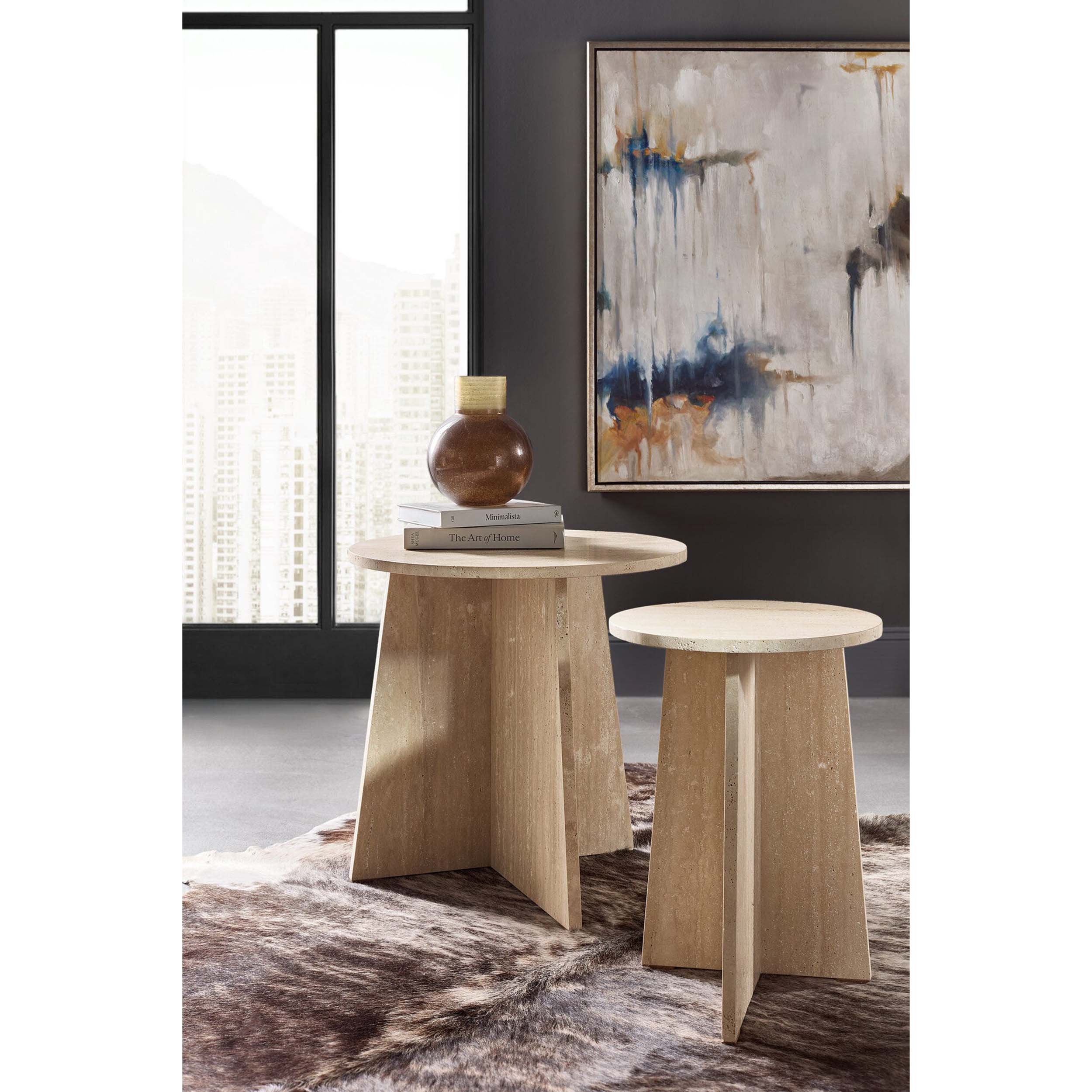 Cirque End Table, Beige - Image 6