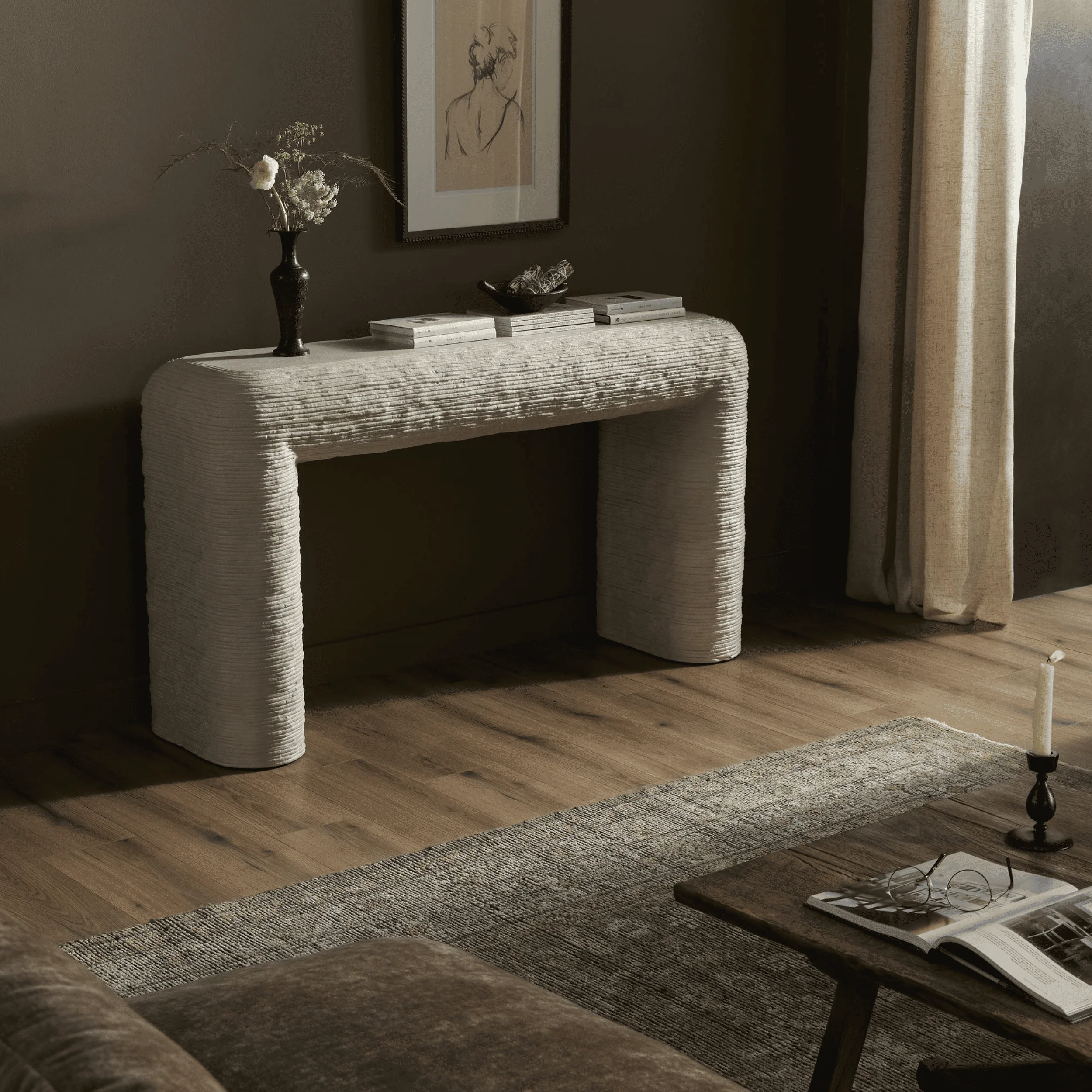 Cirri Console Table, Lunar by Four Hands - Image 6