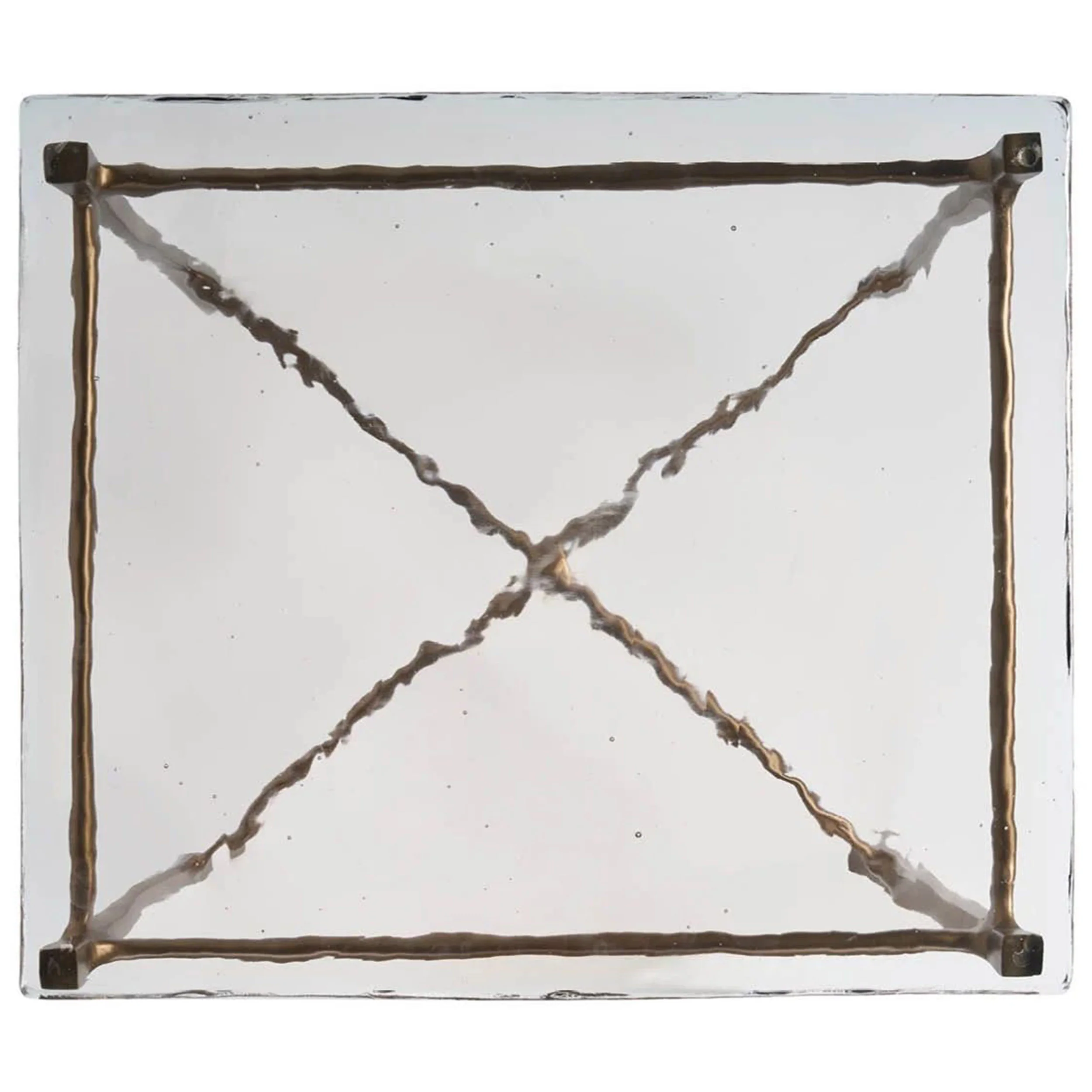 Cirrus End Table, Antique Brass - Image 3