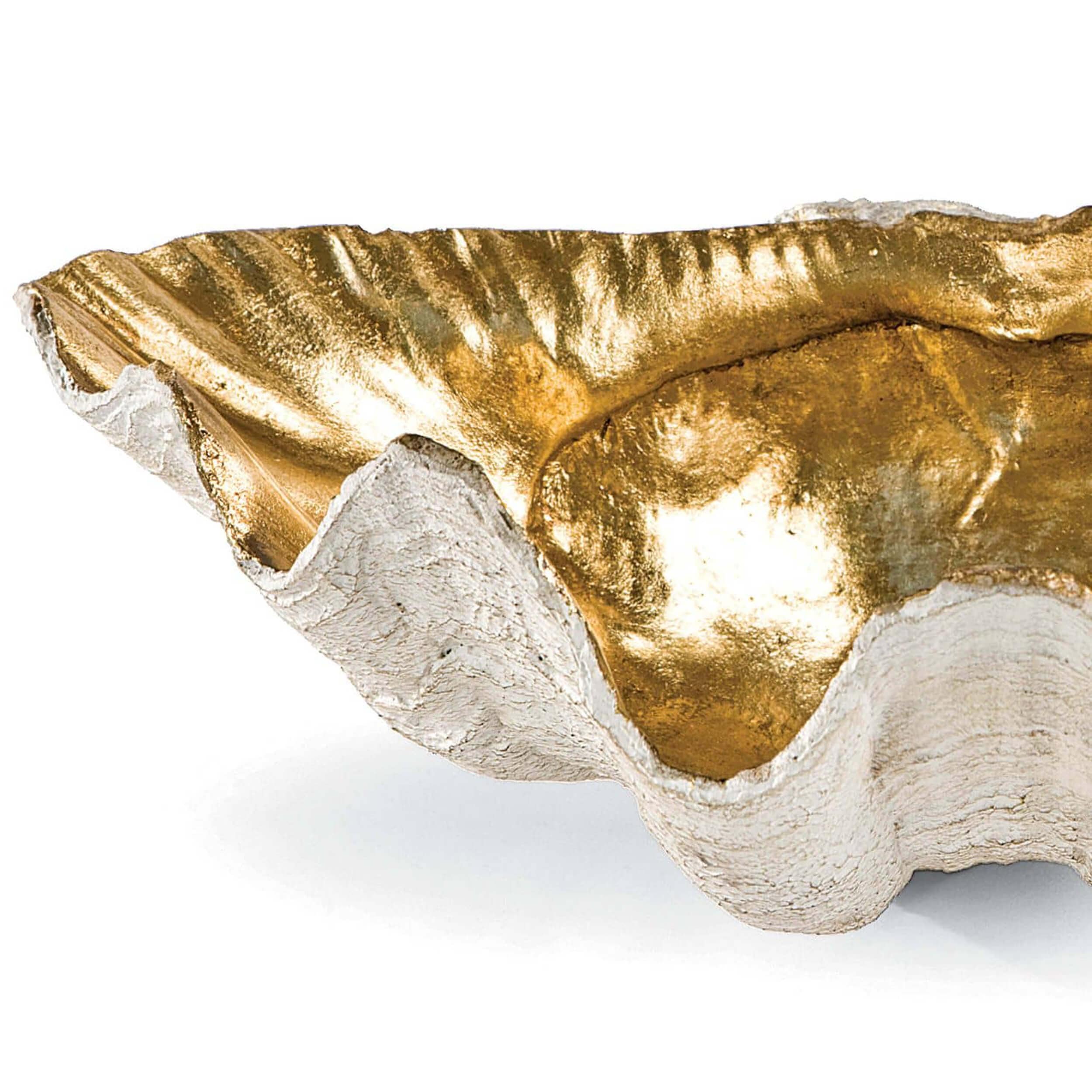 Clam Bowl, Gold Leaf - Image 2