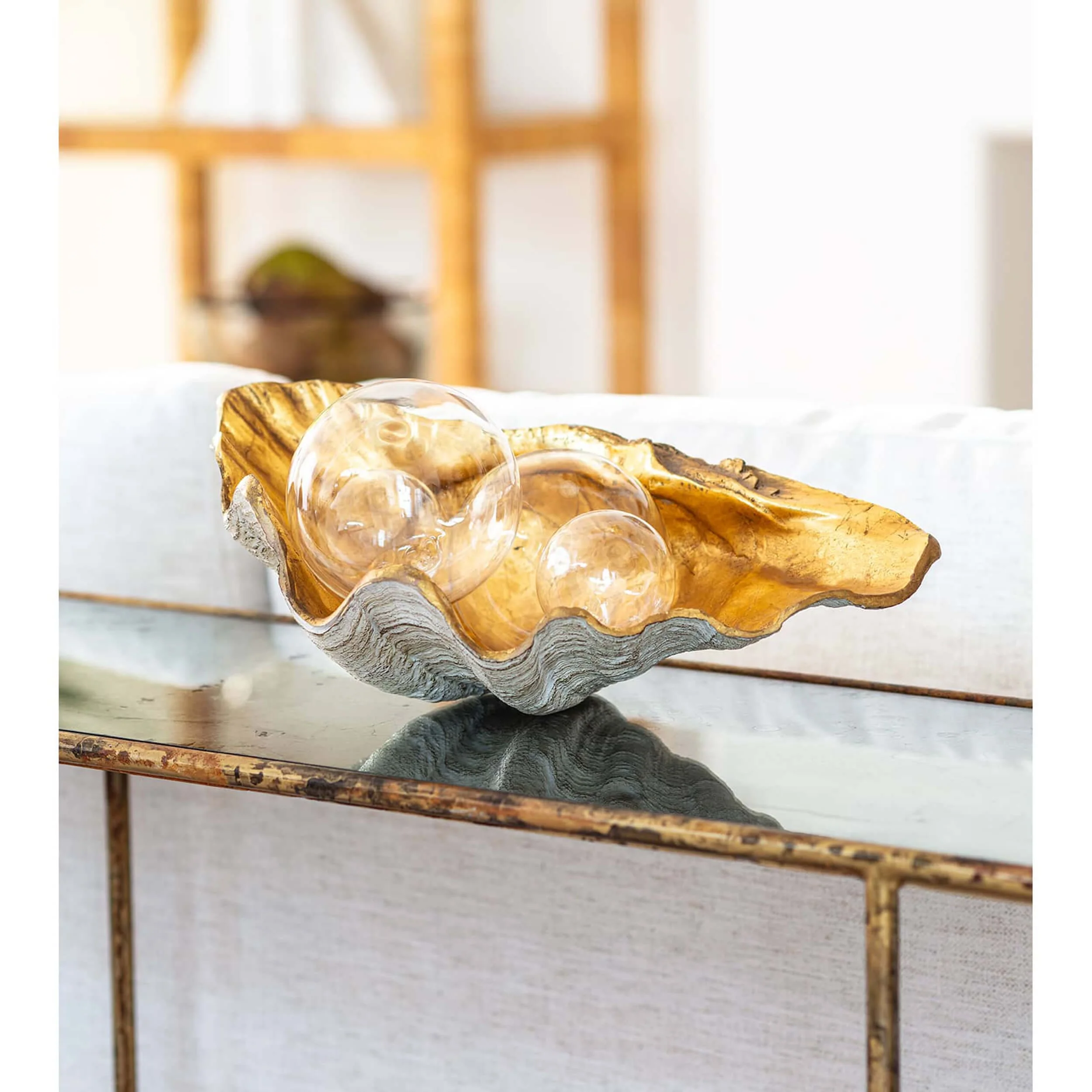 Clam Bowl, Gold Leaf - Image 5