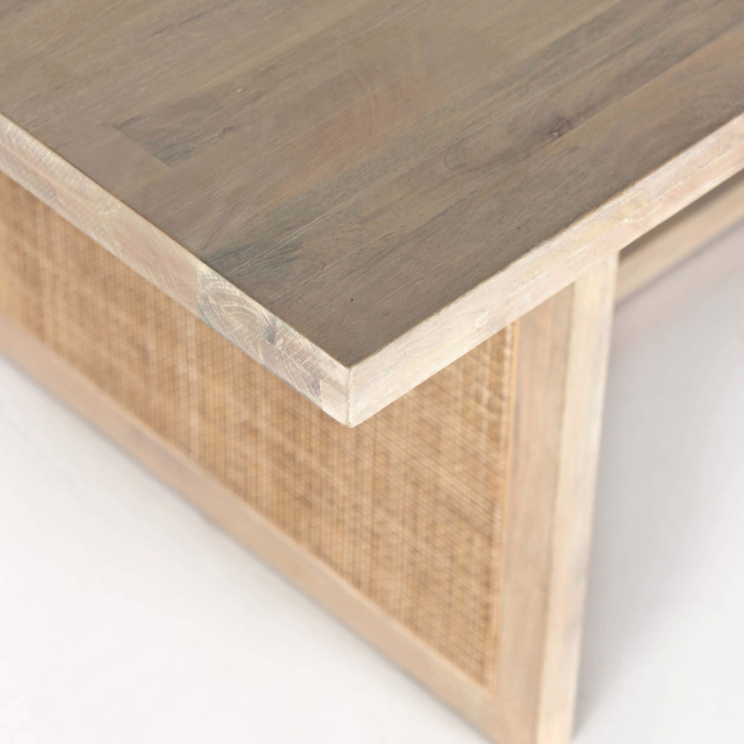 Clarita Dining Table, White Wash by Four Hands - Image 5
