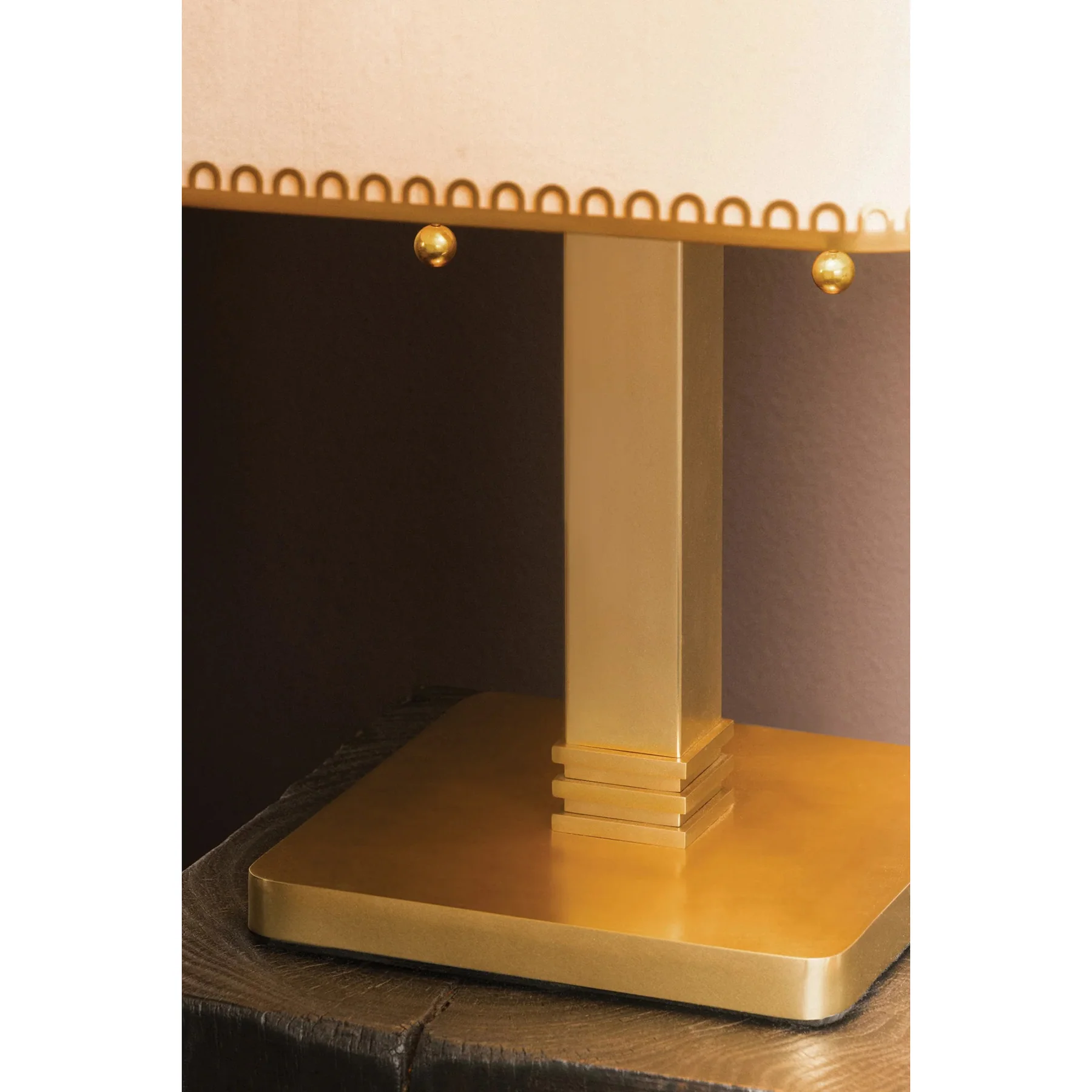Claude Table Lamp, Aged Brass - Image 3