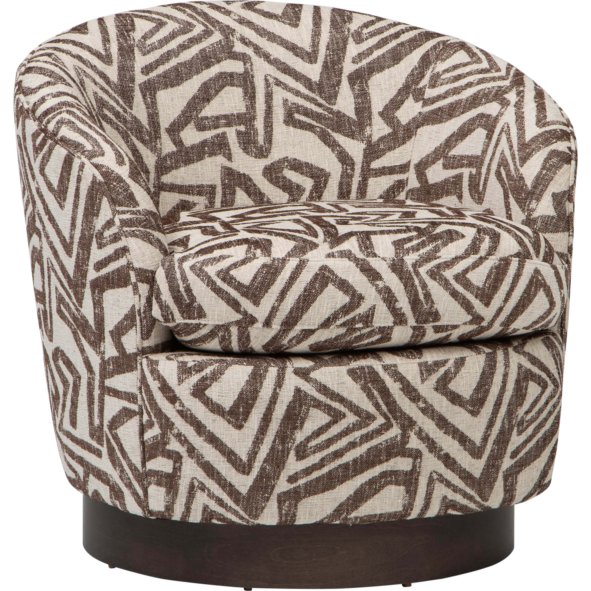 Claudia Swivel Chair, Voices Cocoa