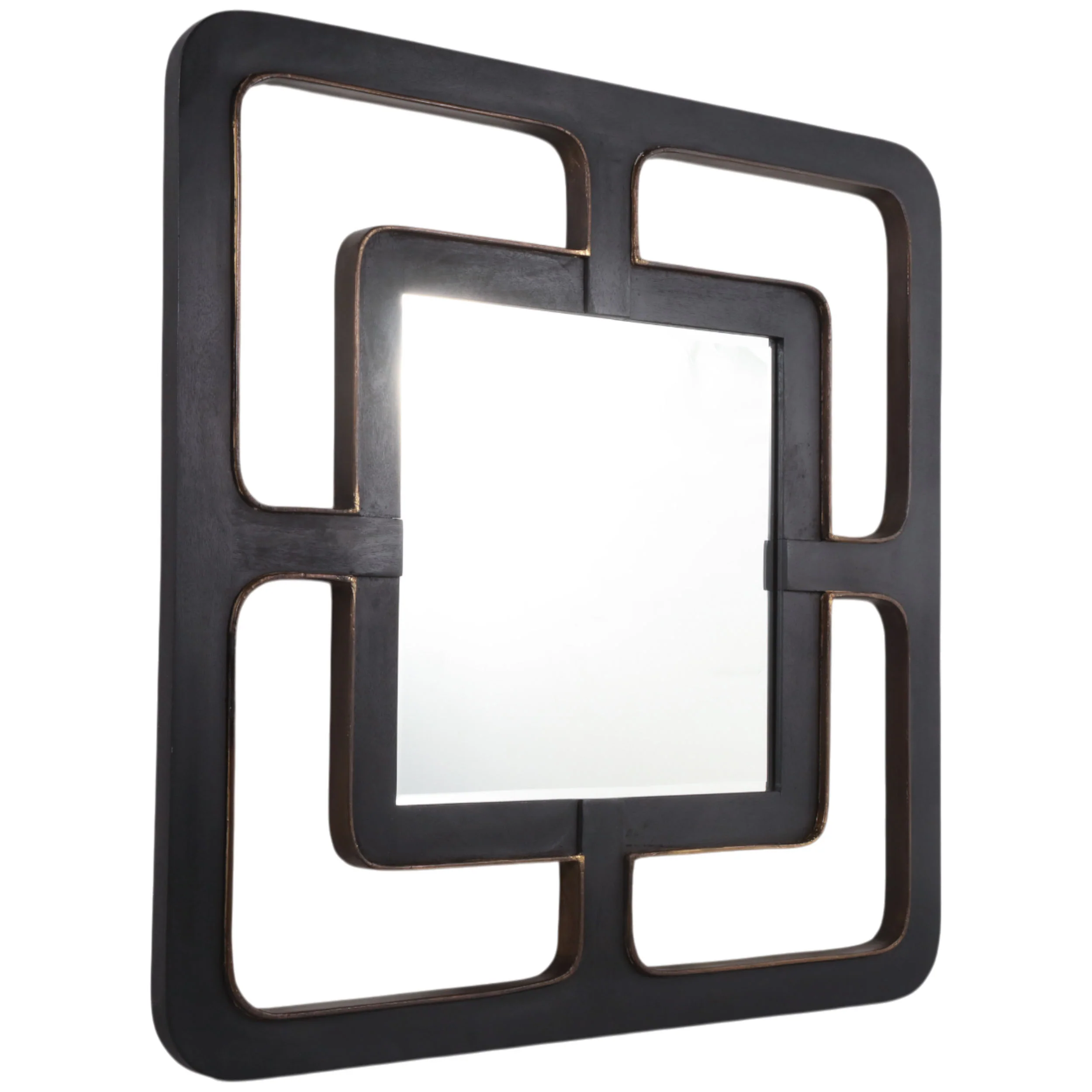 Clermont Mirror, Black - Image 2