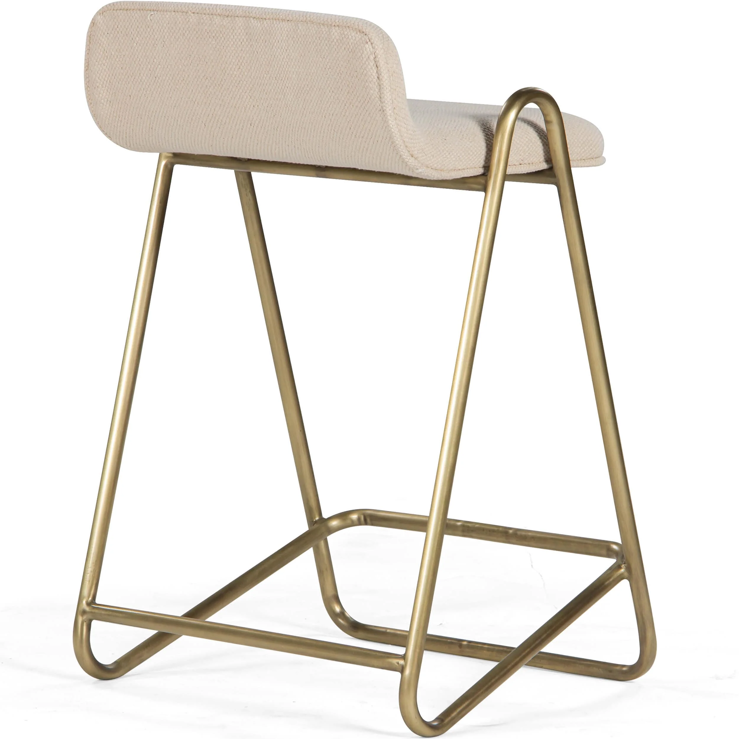 Clipper Counter Stool, Antique Brass, Set of 2 - Image 4