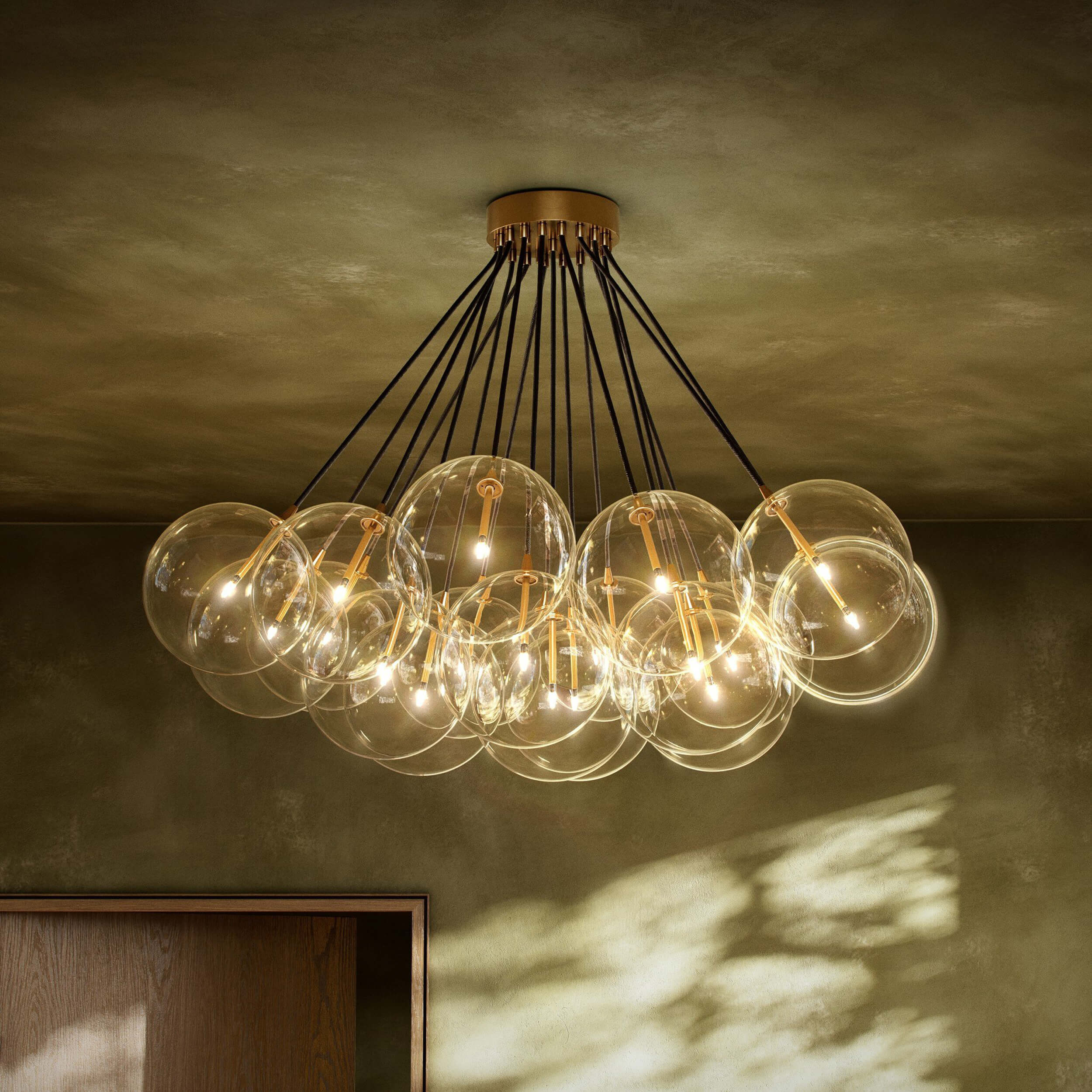 Cloud Chandelier, Burnished Brass by Four Hands - Image 4