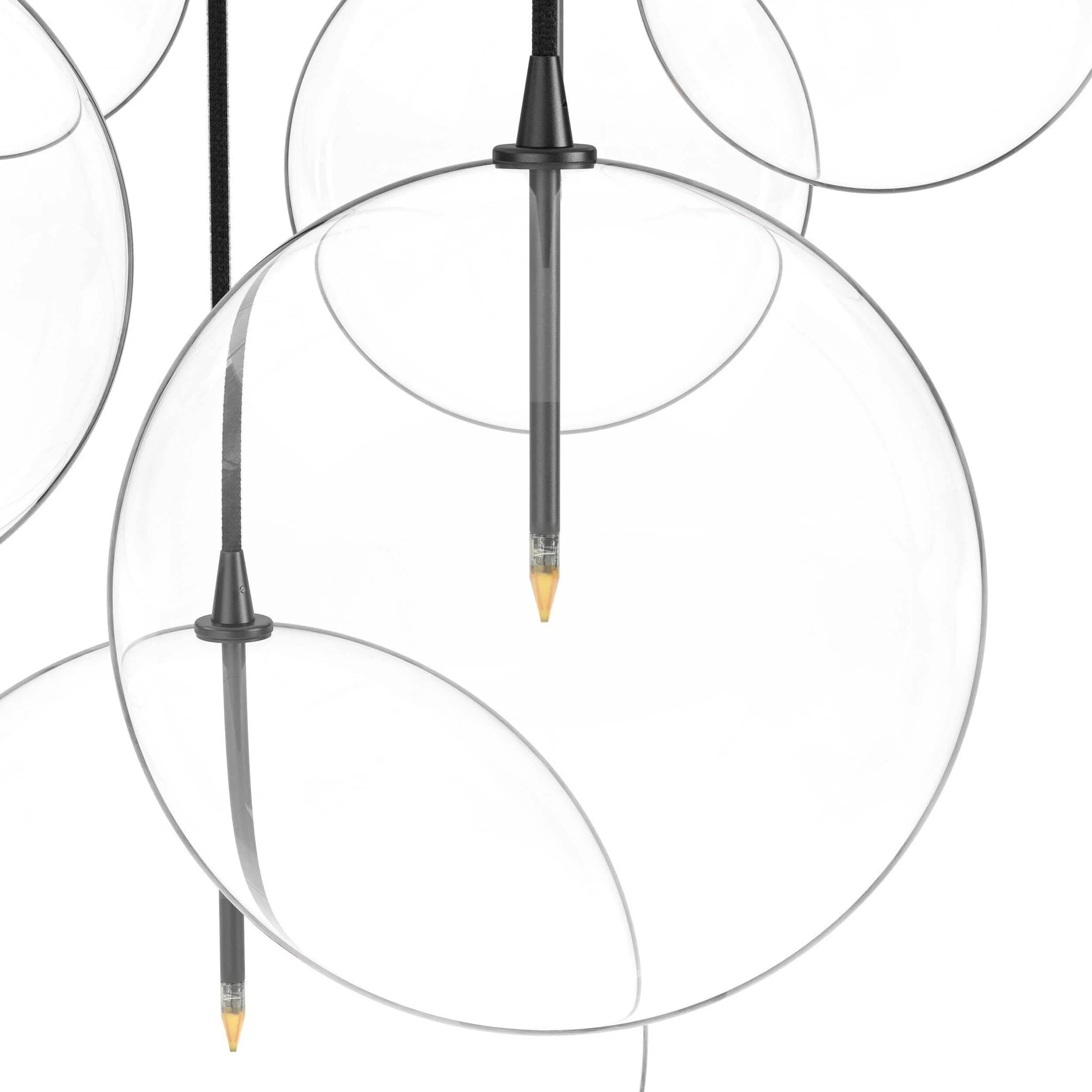 Cluster 7 MIX Chandelier, Black Gunmetal by Four Hands - Image 2