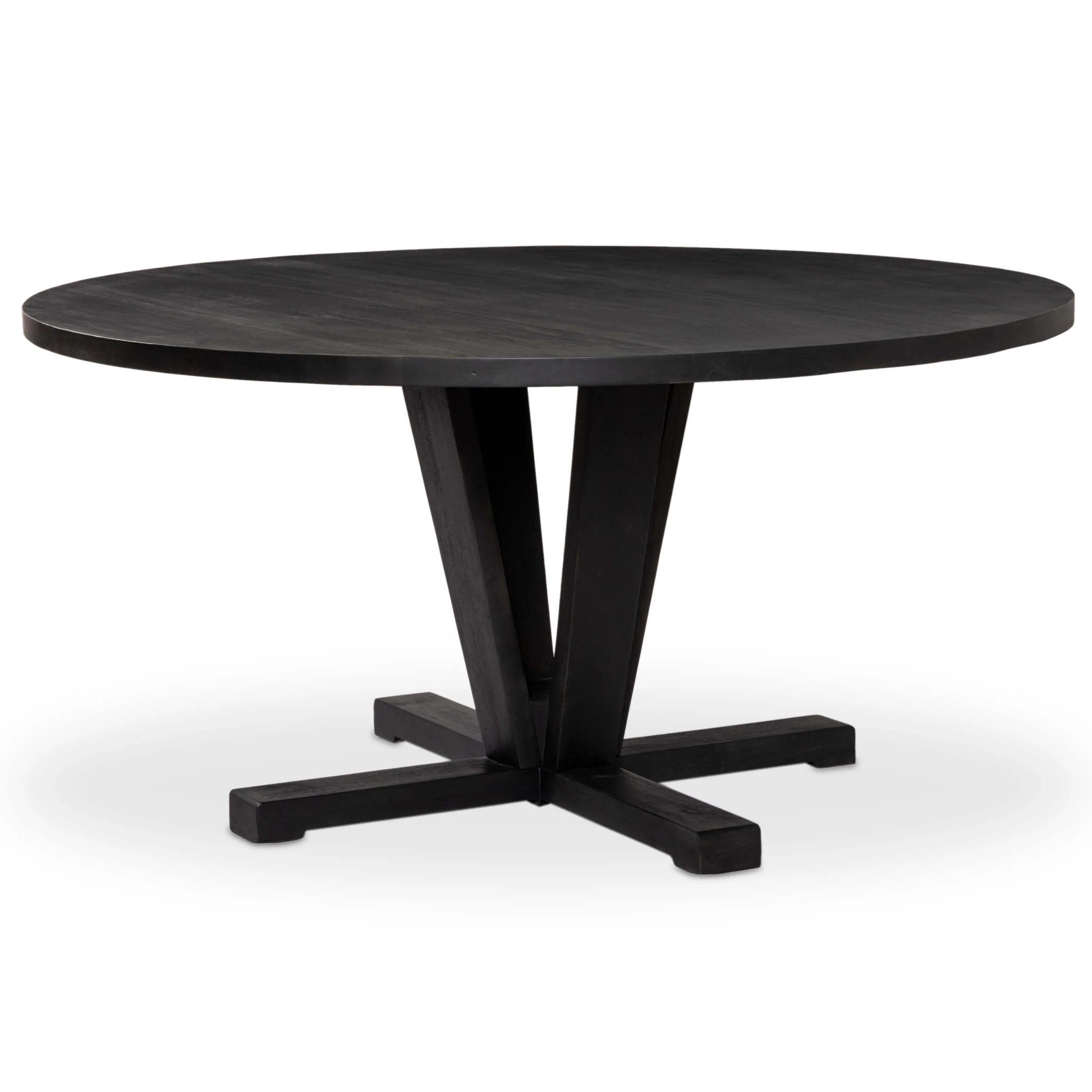 Cobain 60" Round Dining Table, Flint Black by Four Hands - Image 2