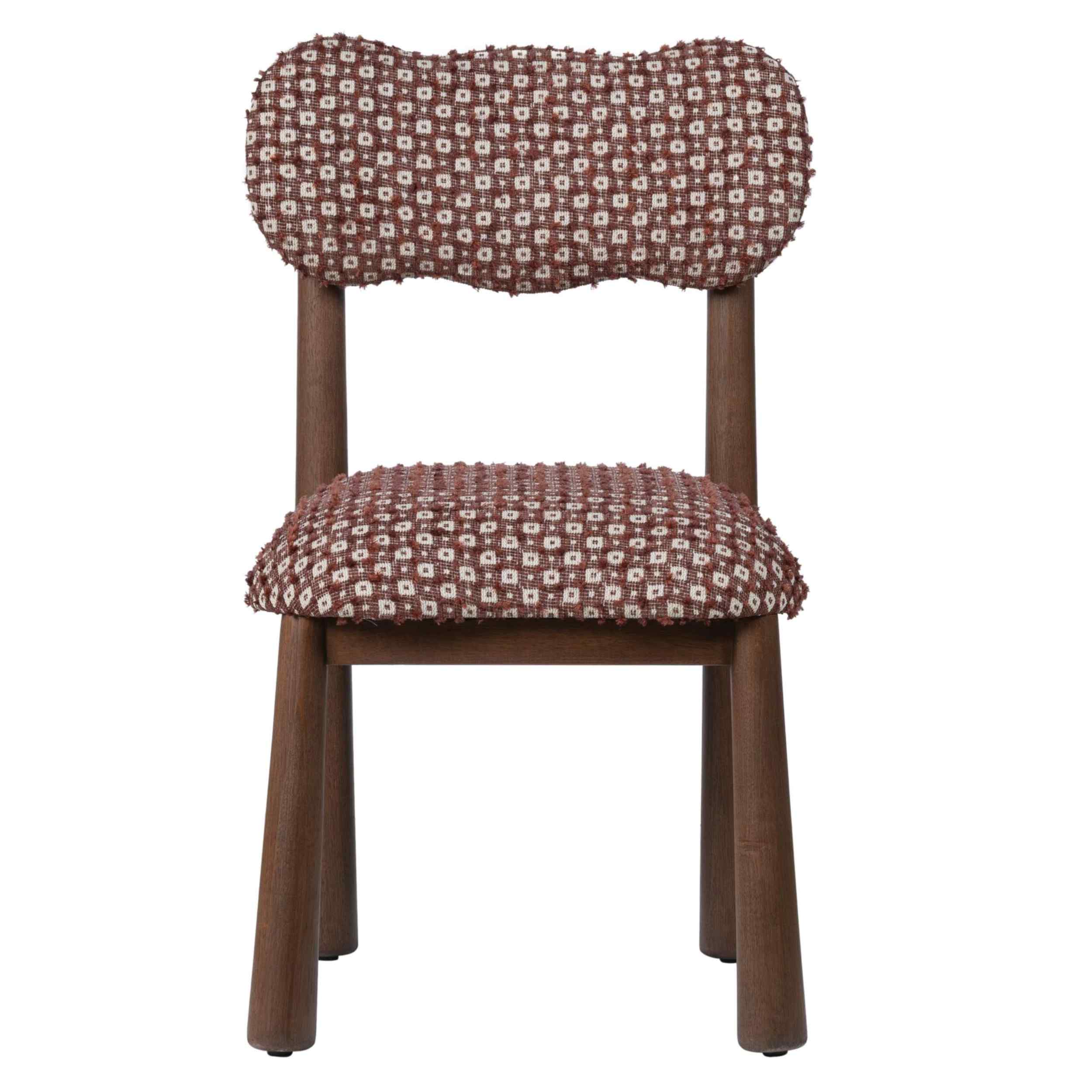 Collette Dining Chair, Merlot Dot, Set of 2 - Image 2