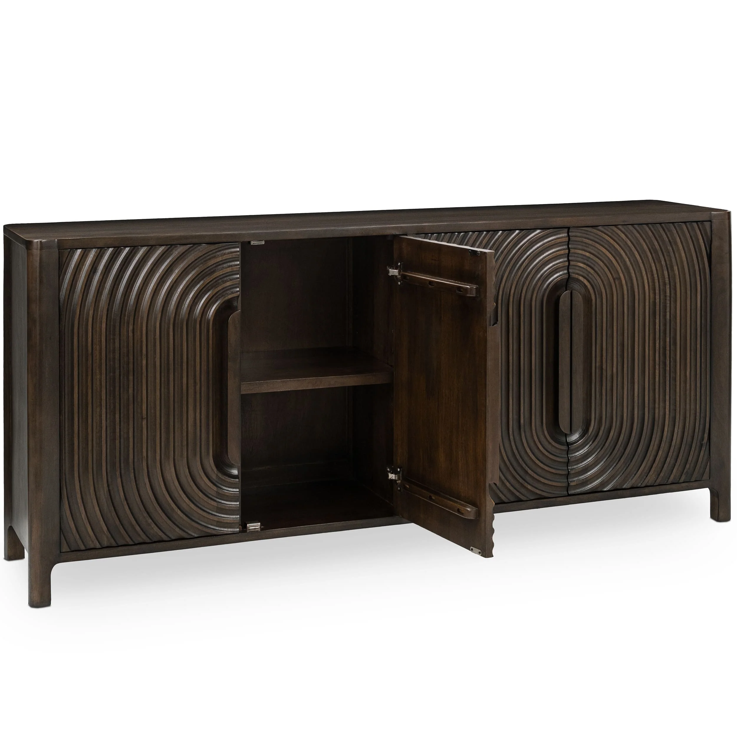 Colson 4 Door Cabinet, Espresso - Image 3