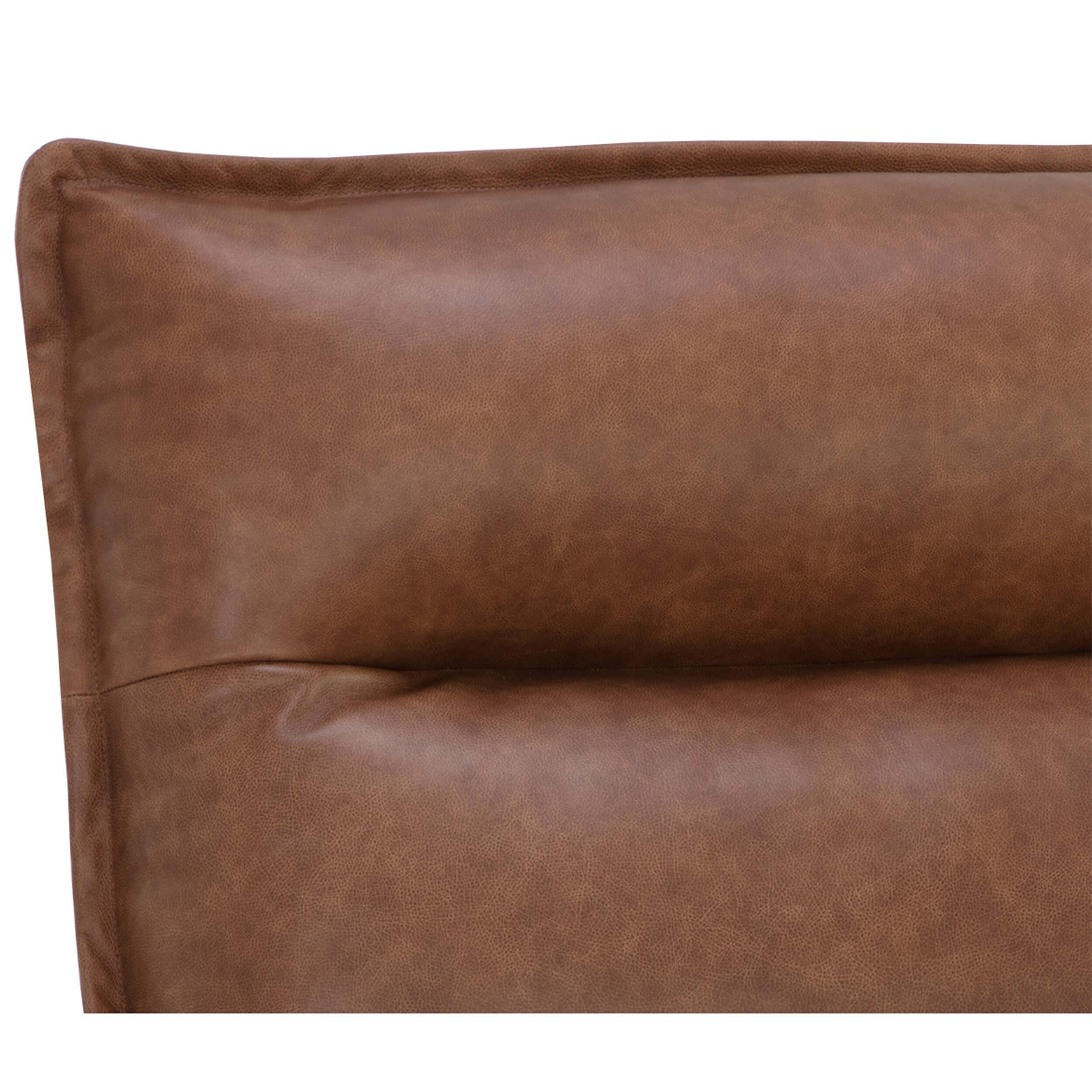 Colson Leather Swivel Chair, Cognac - Image 5