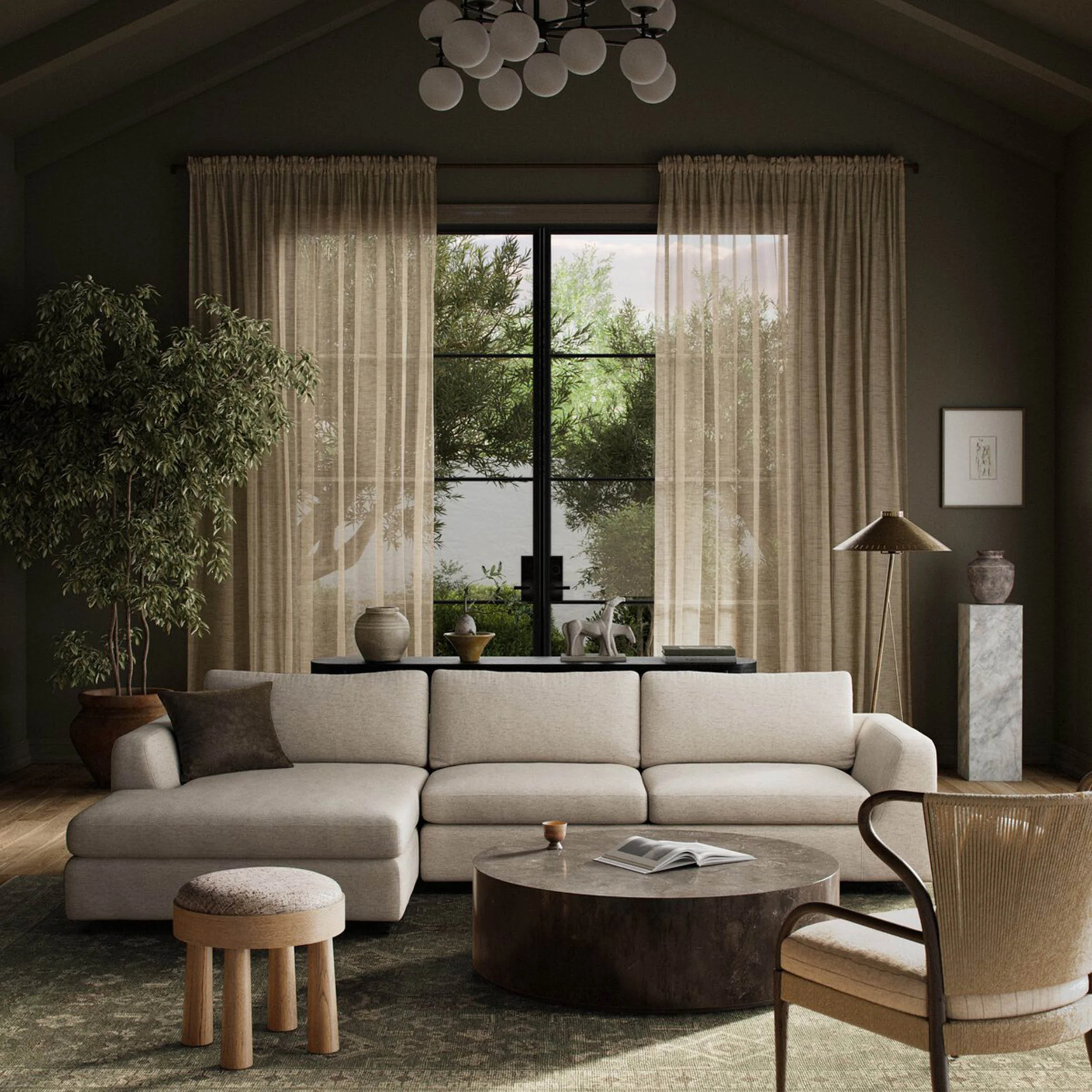 Colt 2 Piece Sectional, Nomad Snow by Four Hands - Image 2
