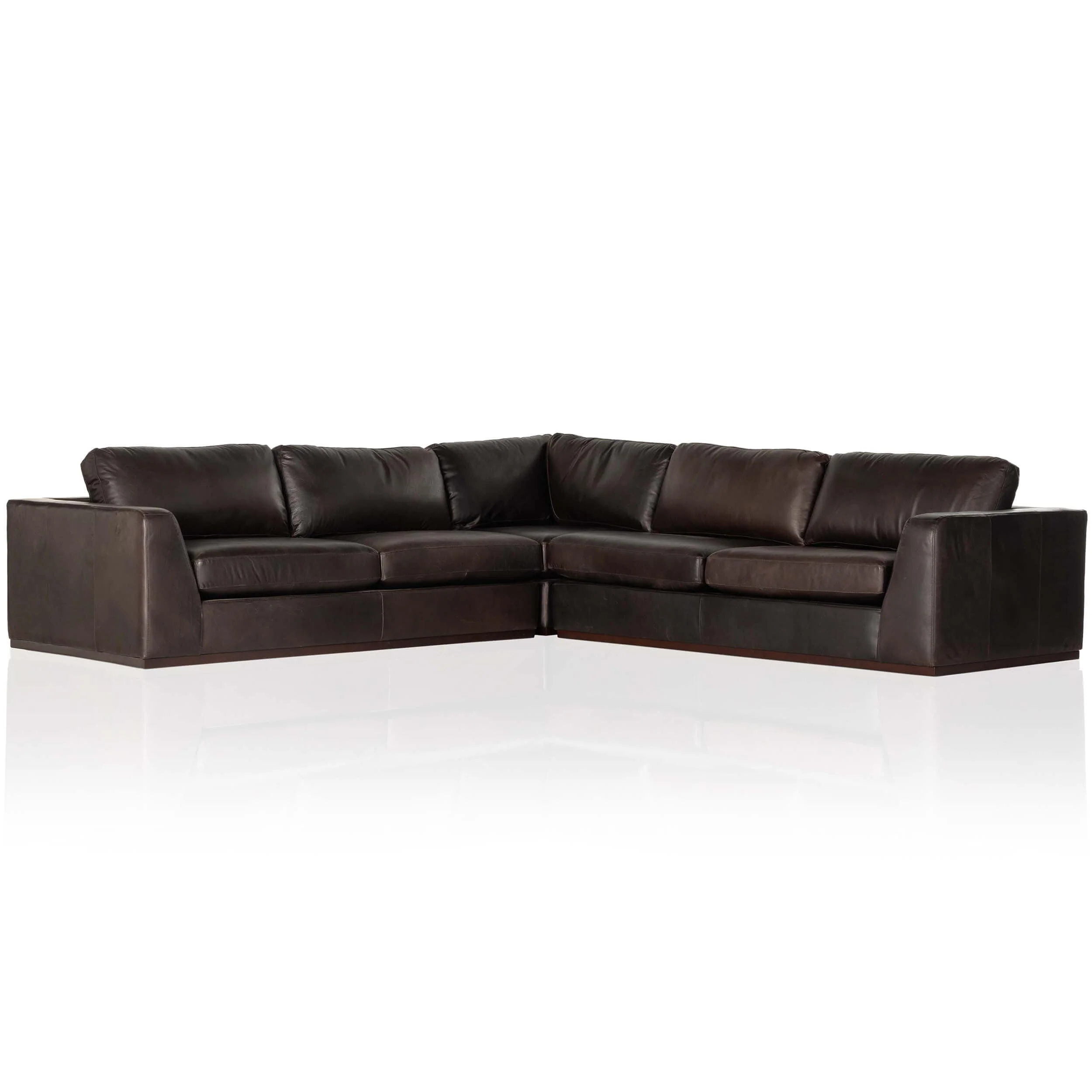 Colt 3 Piece Leather Sectional by Fourhands - Image 2