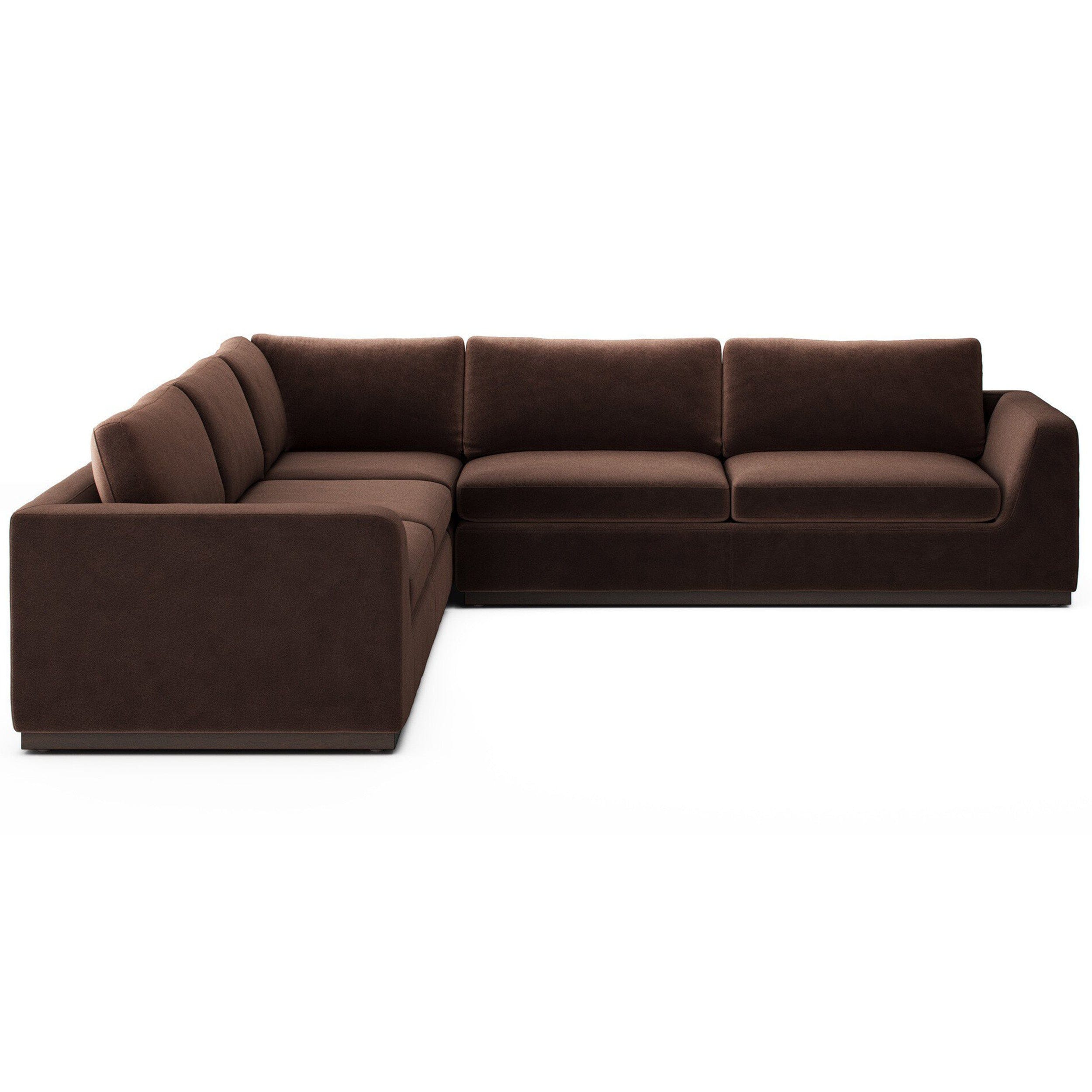 Colt 3 Piece Sectional, Surrey Cocoa by Four hands